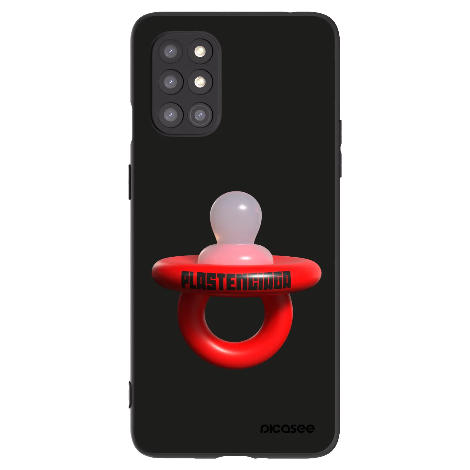 Picasee crna silikonska maskica za OnePlus 8T - Le Dudel