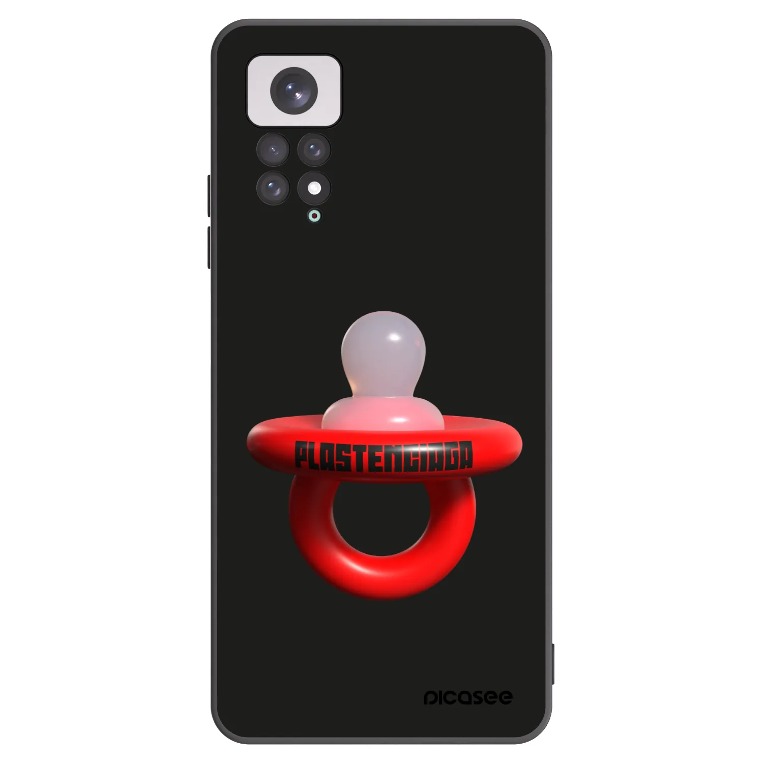 Picasee crna silikonska maskica za Xiaomi Redmi Note 11 - Le Dudel