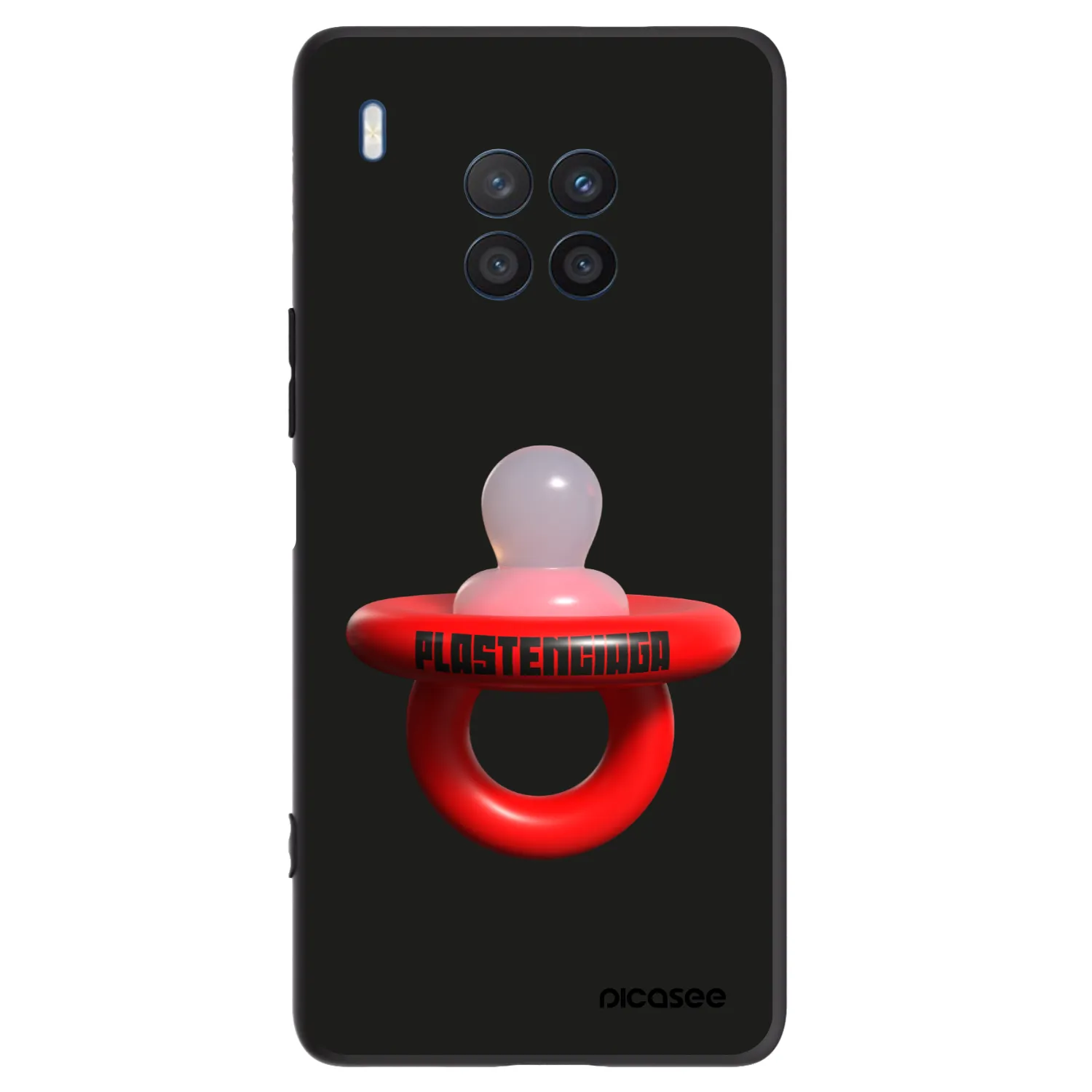 Picasee crna silikonska maskica za Honor 50 Lite - Le Dudel