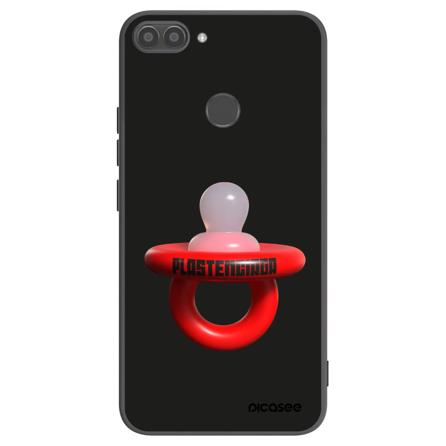 Picasee crna silikonska maskica za Huawei P Smart - Le Dudel