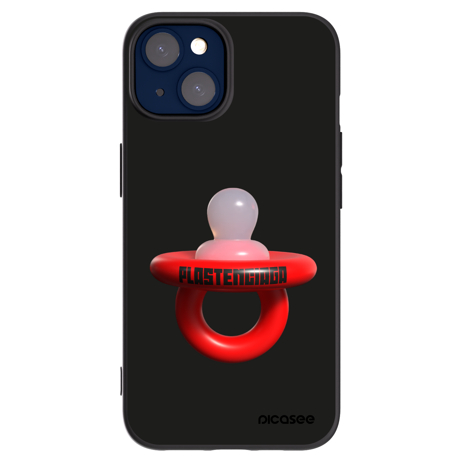 Picasee crna silikonska maskica za Apple iPhone 14 - Le Dudel