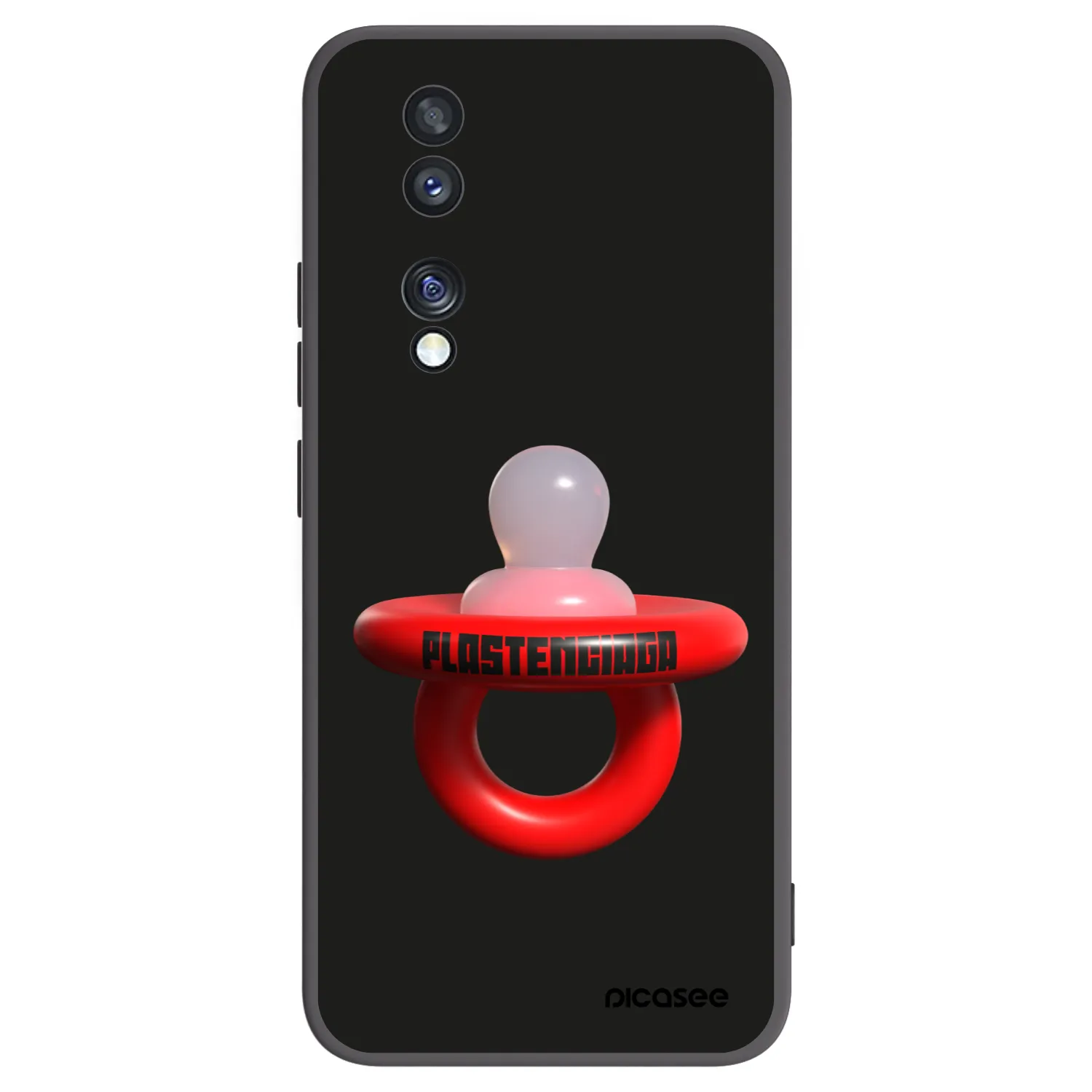 Picasee crna silikonska maskica za Honor 70 - Le Dudel