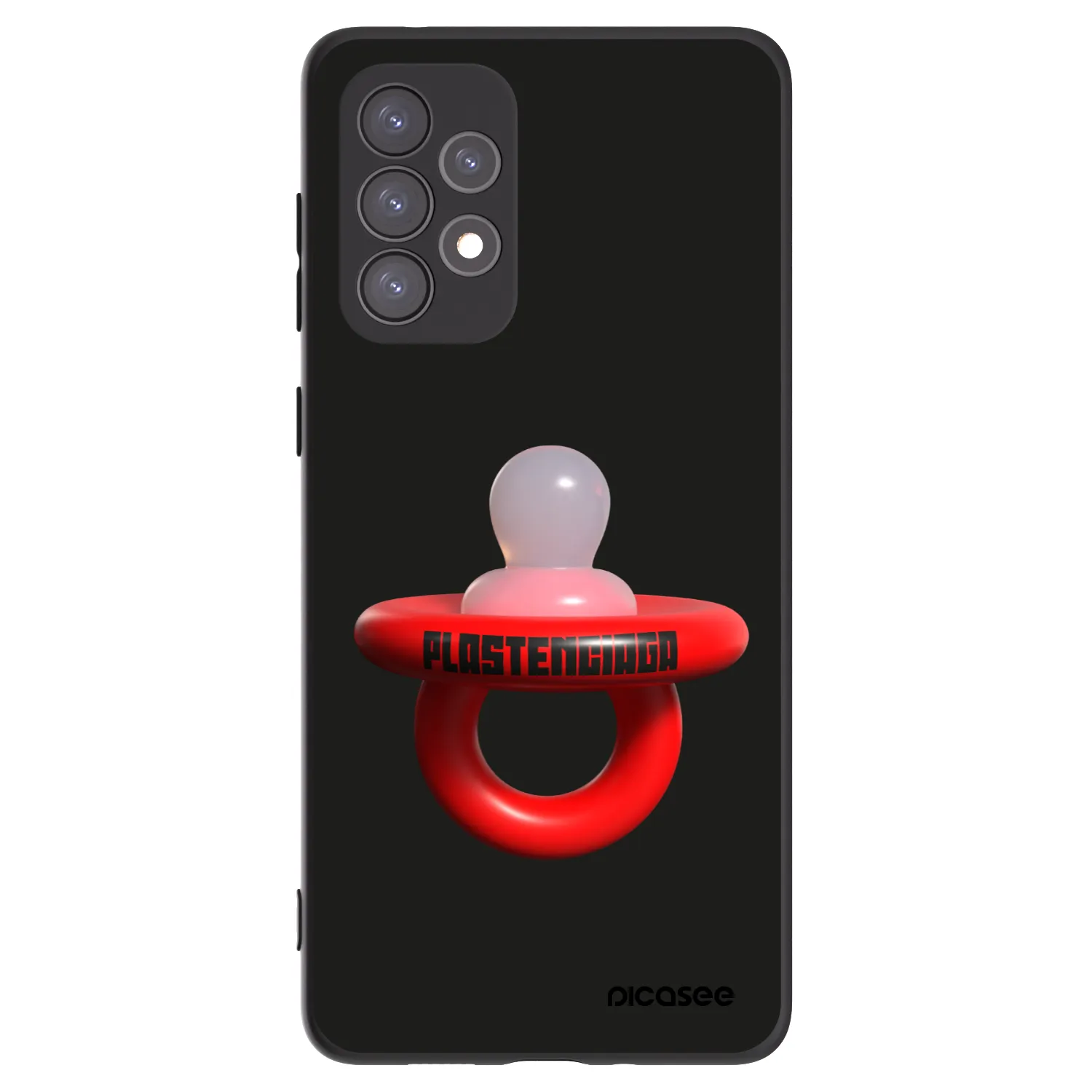 Picasee crna silikonska maskica za Samsung Galaxy A73 5G - Le Dudel