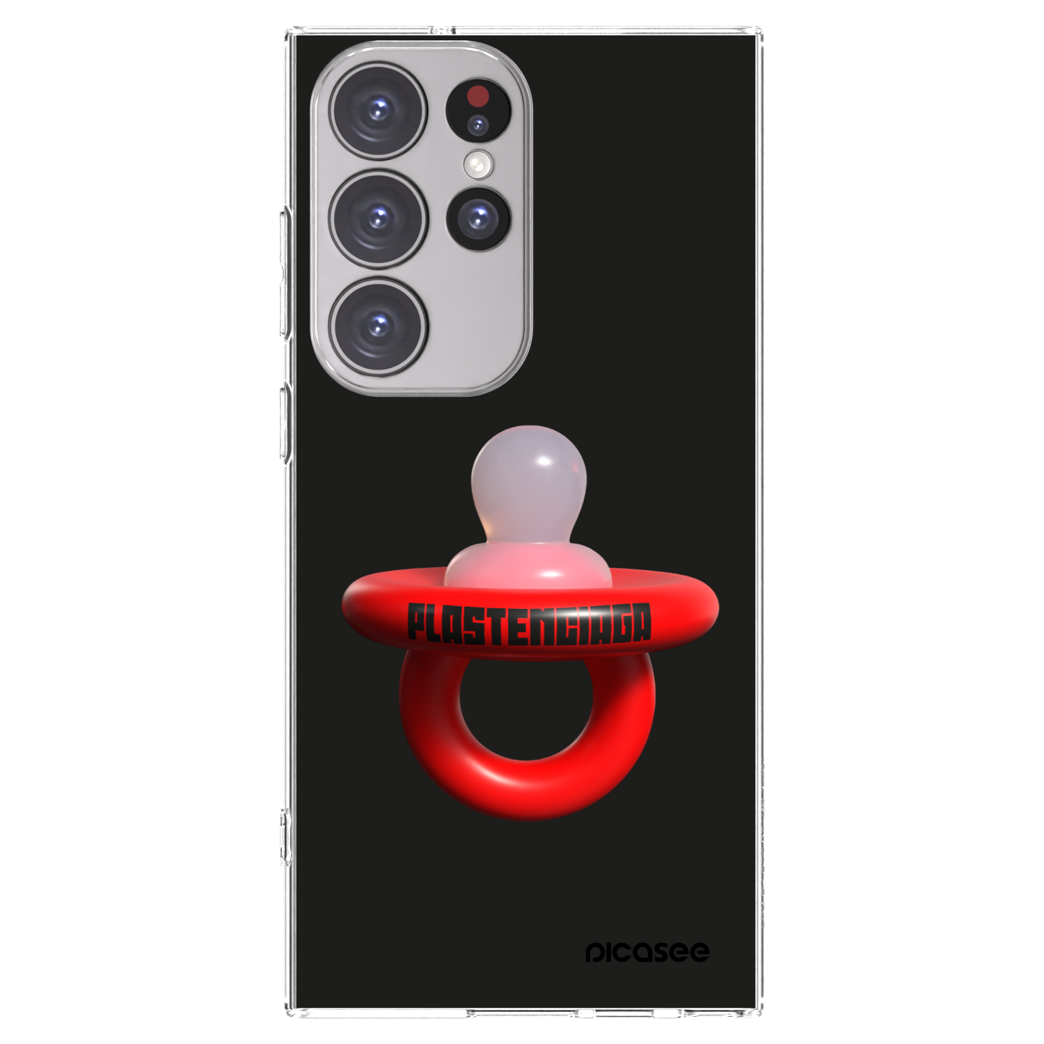 Picasee silikonska prozirna maskica za Samsung Galaxy S23 Ultra 5G - Le Dudel