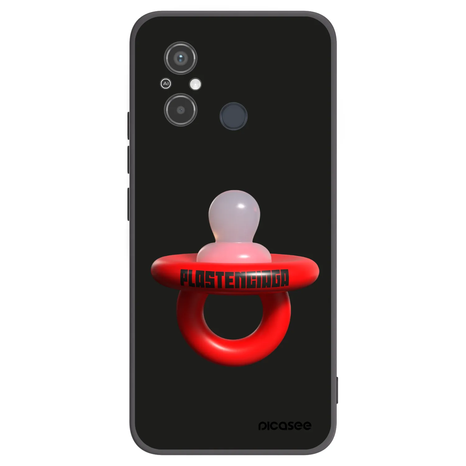 Picasee crna silikonska maskica za Xiaomi Redmi 12C - Le Dudel