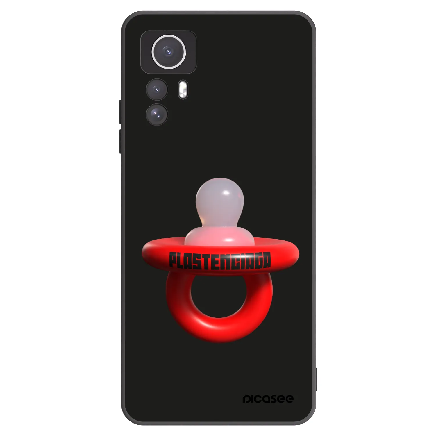 Picasee crna silikonska maskica za Xiaomi Redmi Note 12S - Le Dudel