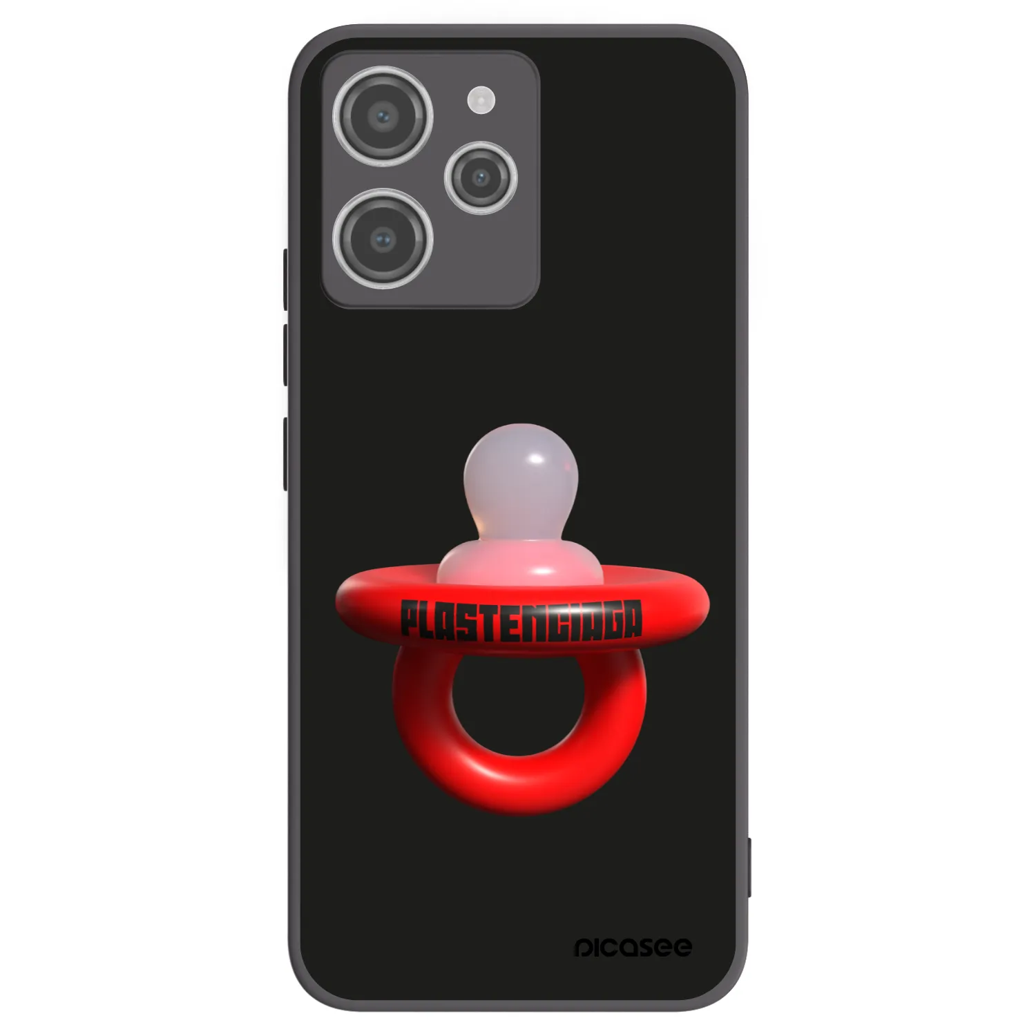 Picasee crna silikonska maskica za Xiaomi Redmi 12 4G - Le Dudel