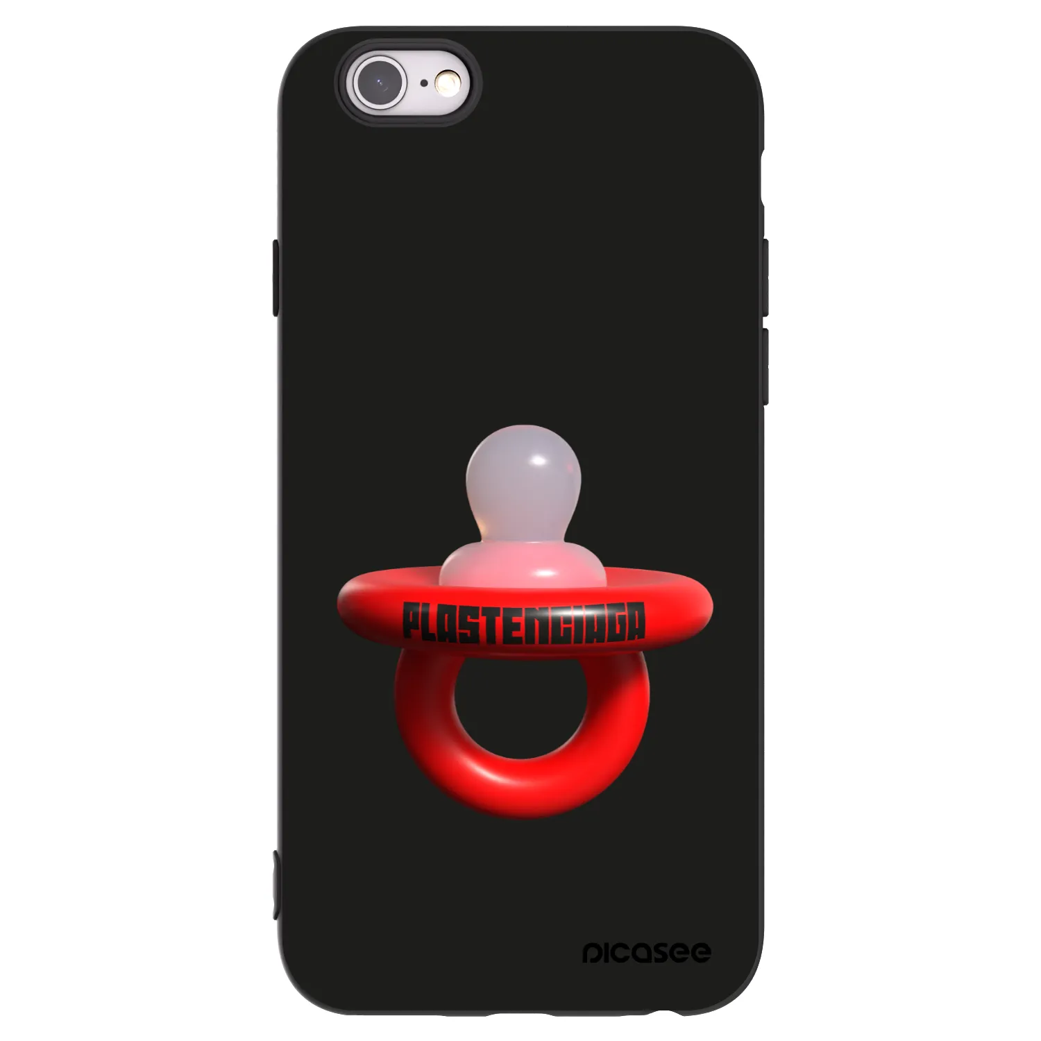 Picasee crna silikonska maskica za Apple iPhone 6/6S - Le Dudel