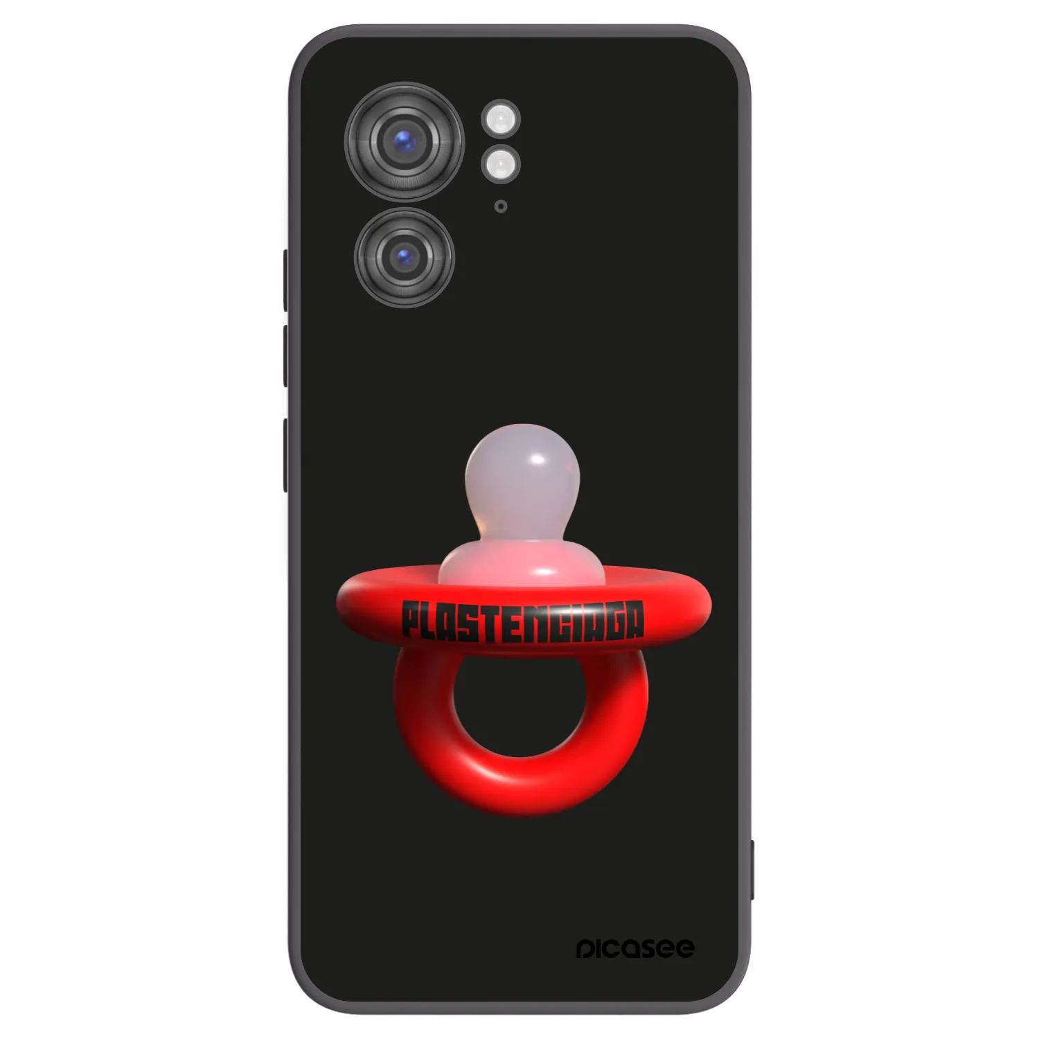 Picasee crna silikonska maskica za Motorola Edge 40 - Le Dudel