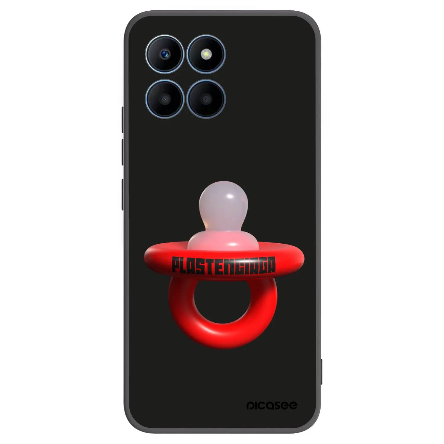 Picasee crna silikonska maskica za Honor 70 Lite - Le Dudel