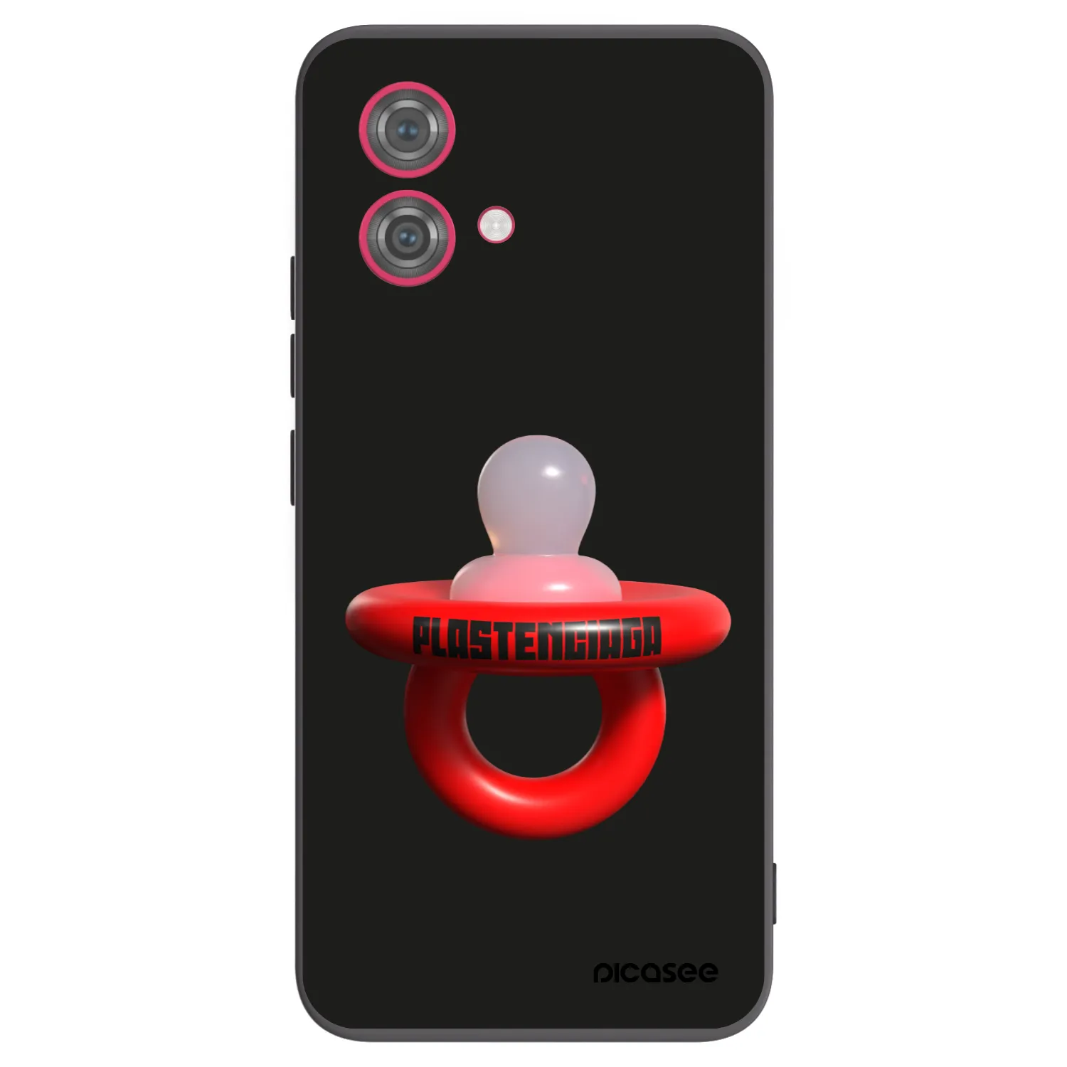 Picasee crna silikonska maskica za Motorola Moto G84 5G - Le Dudel