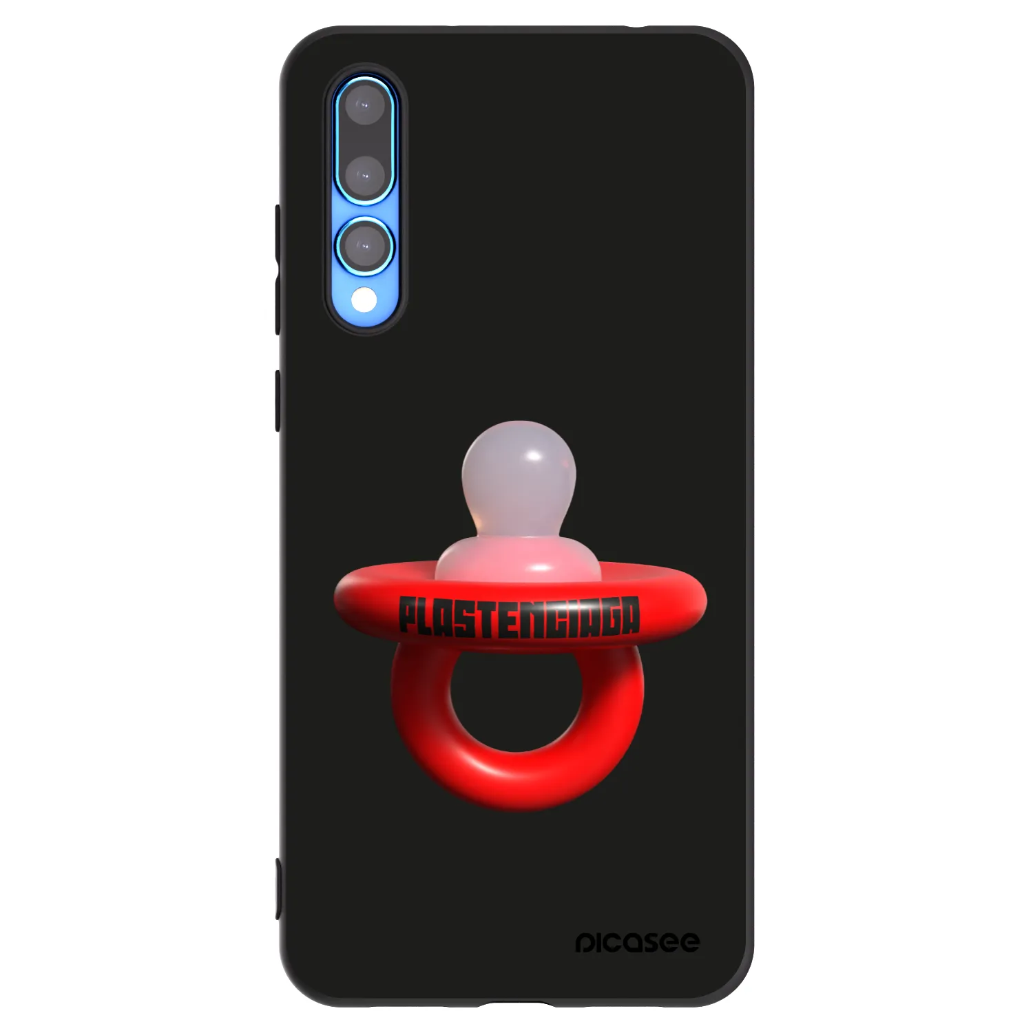 Picasee crna silikonska maskica za Huawei P20 Pro - Le Dudel