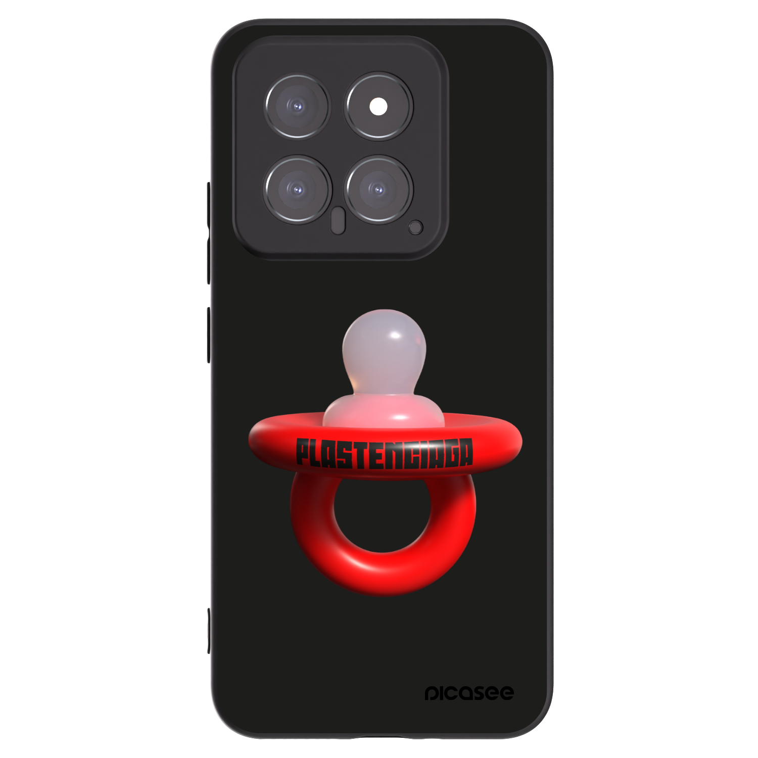 Picasee crna silikonska maskica za Xiaomi 14 - Le Dudel