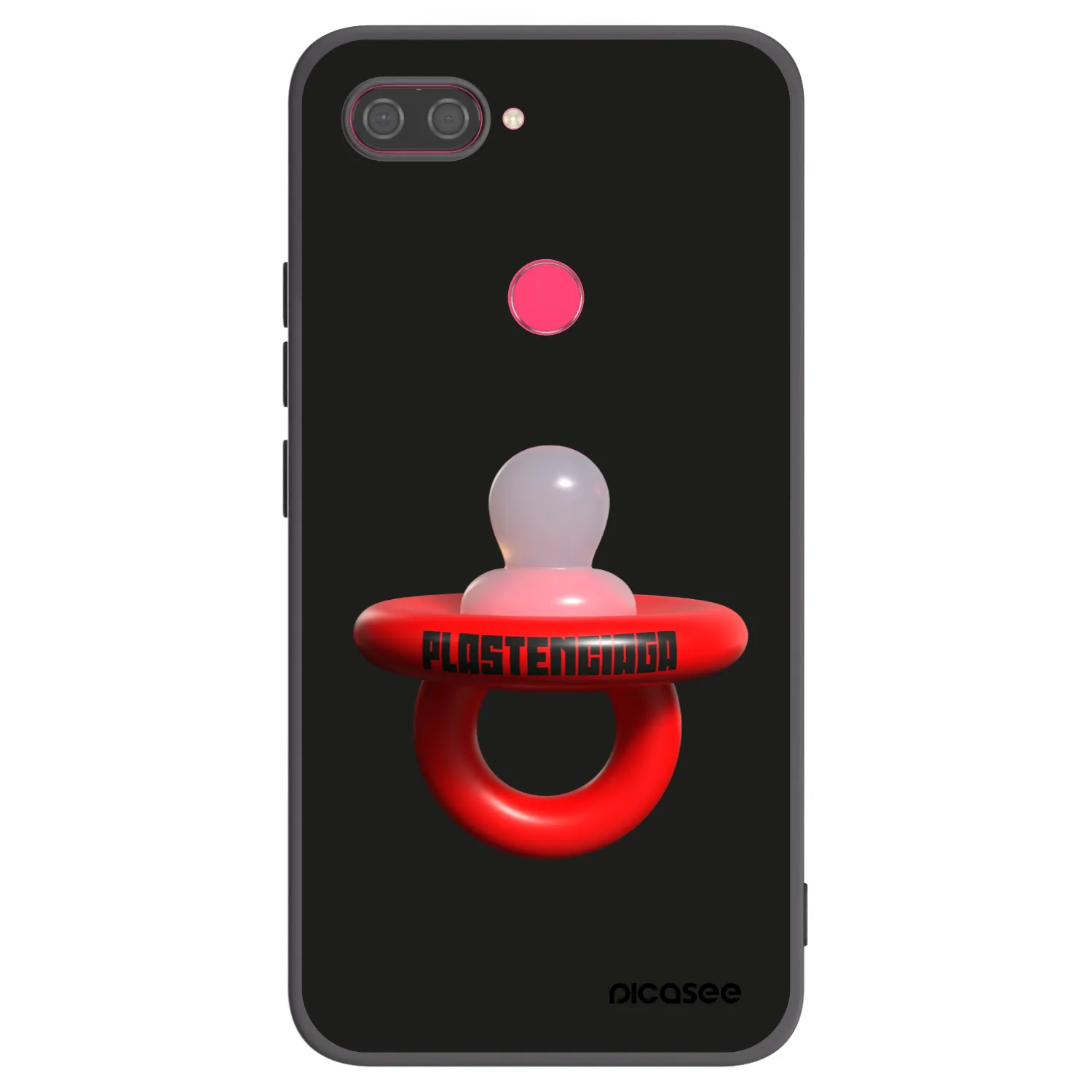 Picasee crna silikonska maskica za Xiaomi Mi 8 Lite - Le Dudel