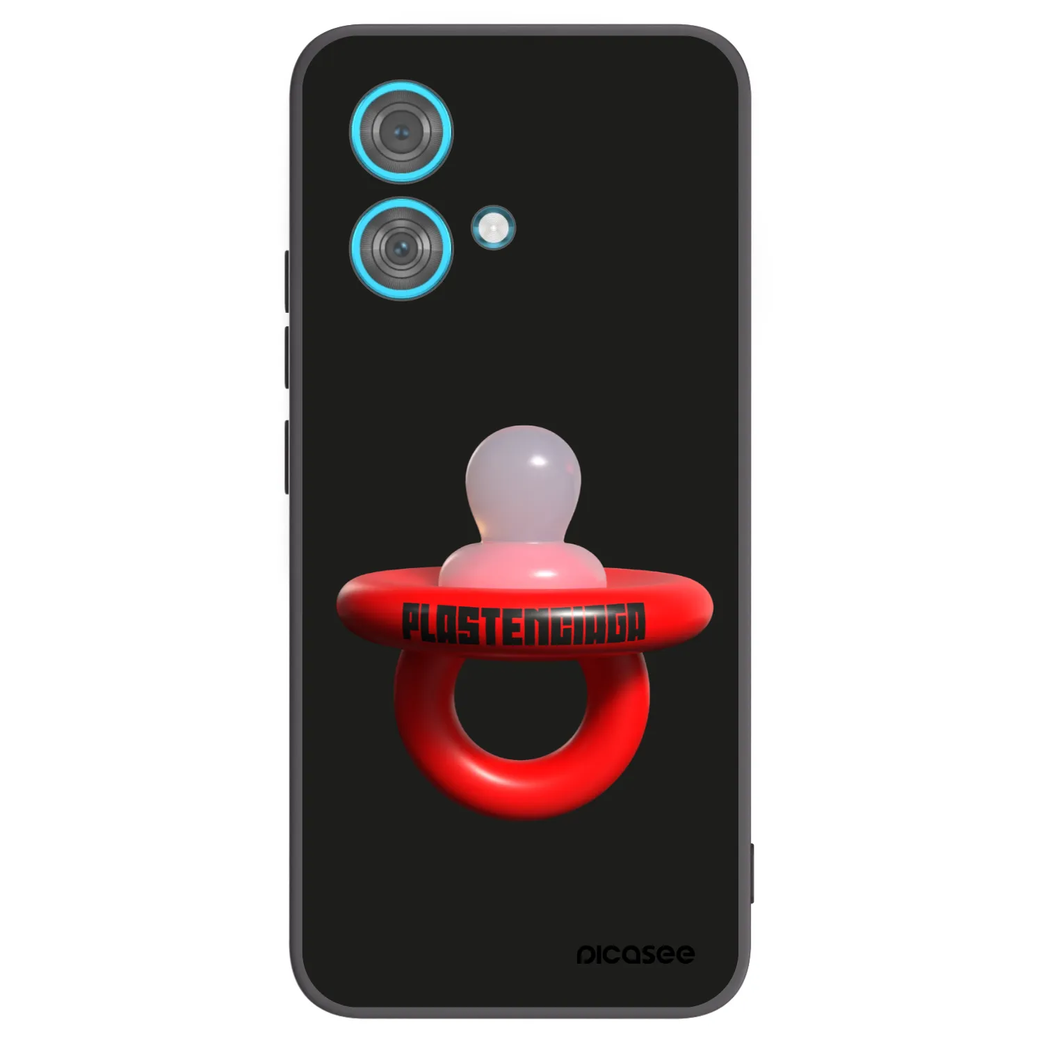 Picasee crna silikonska maskica za Motorola Edge 40 Neo - Le Dudel