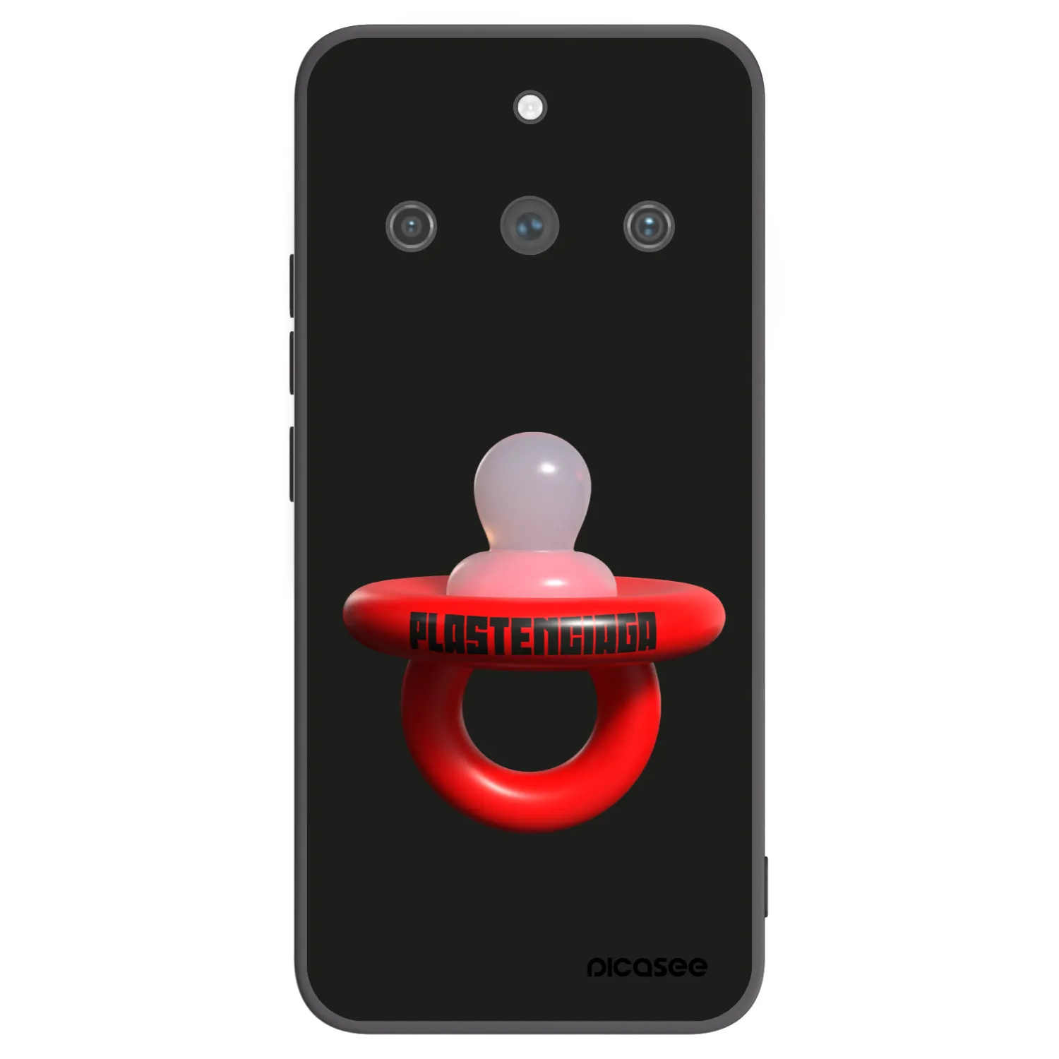 Picasee crna silikonska maskica za Realme 11 Pro+ - Le Dudel