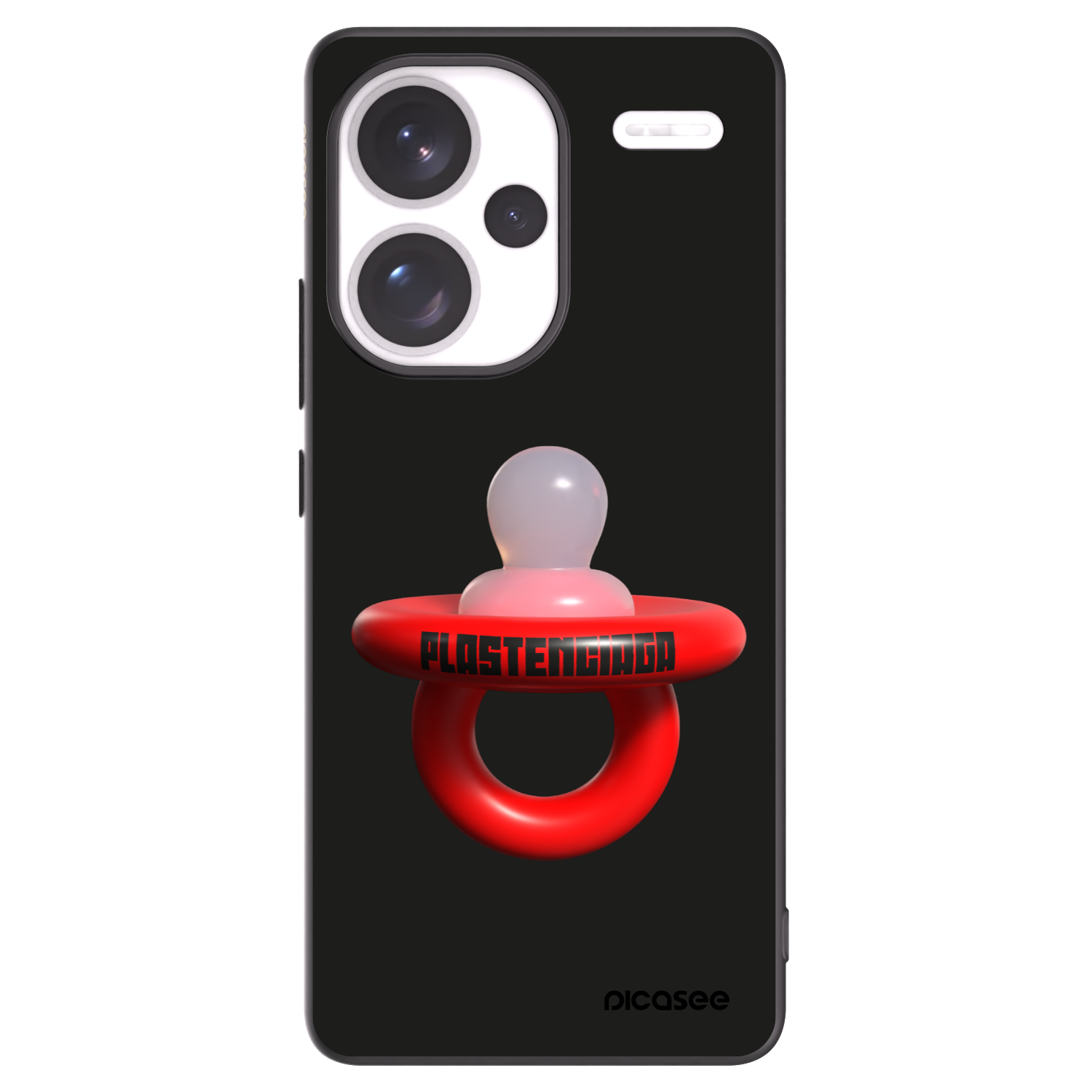 Picasee crna silikonska maskica za Xiaomi Redmi Note 13 Pro+ 5G - Le Dudel