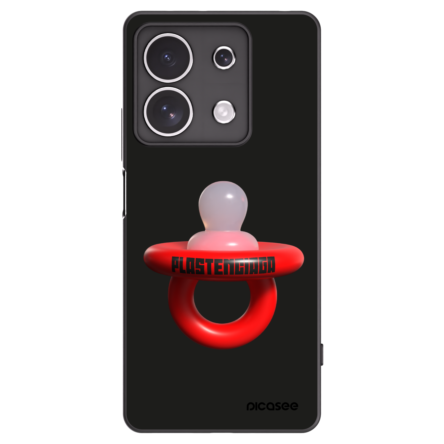 Picasee crna silikonska maskica za Xiaomi Redmi Note 13 4G - Le Dudel