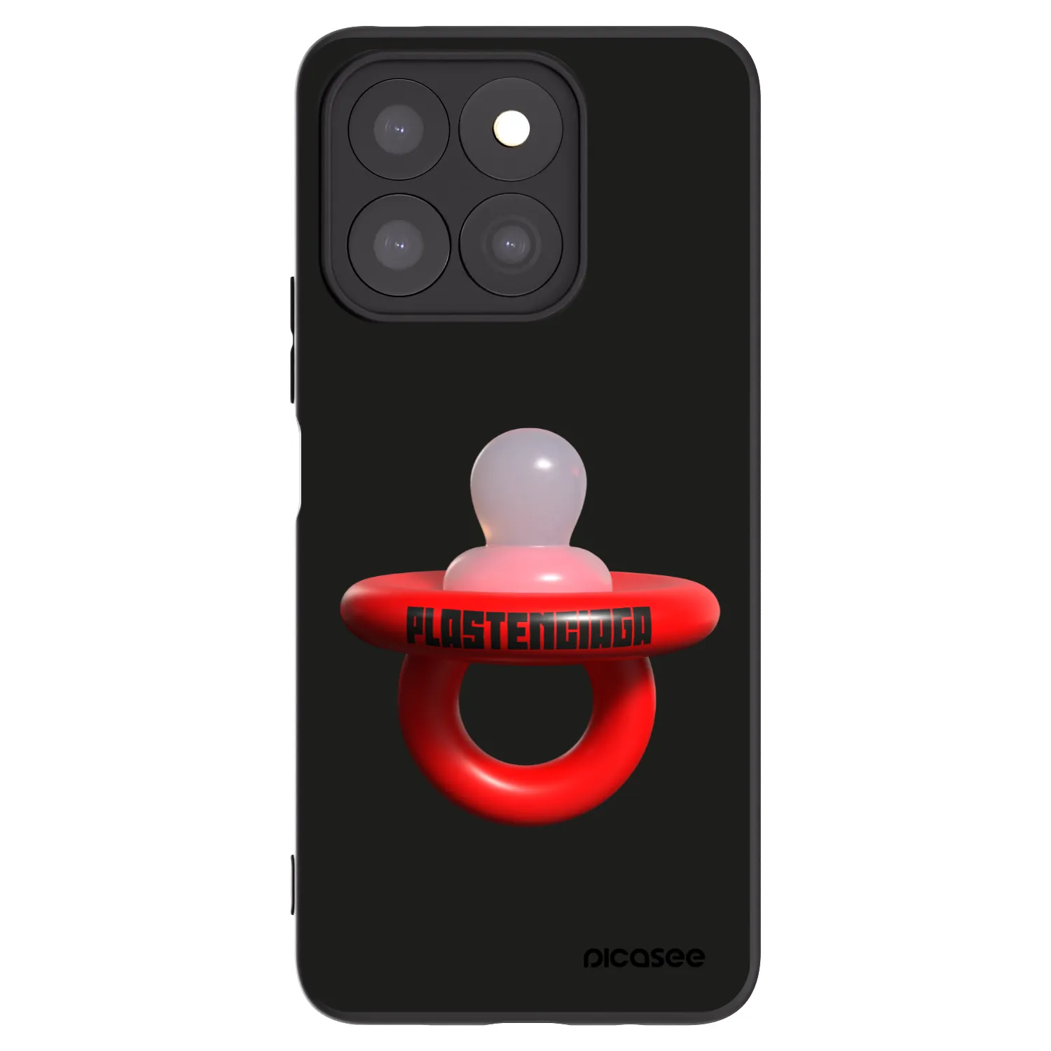 Picasee crna silikonska maskica za Honor X8b - Le Dudel