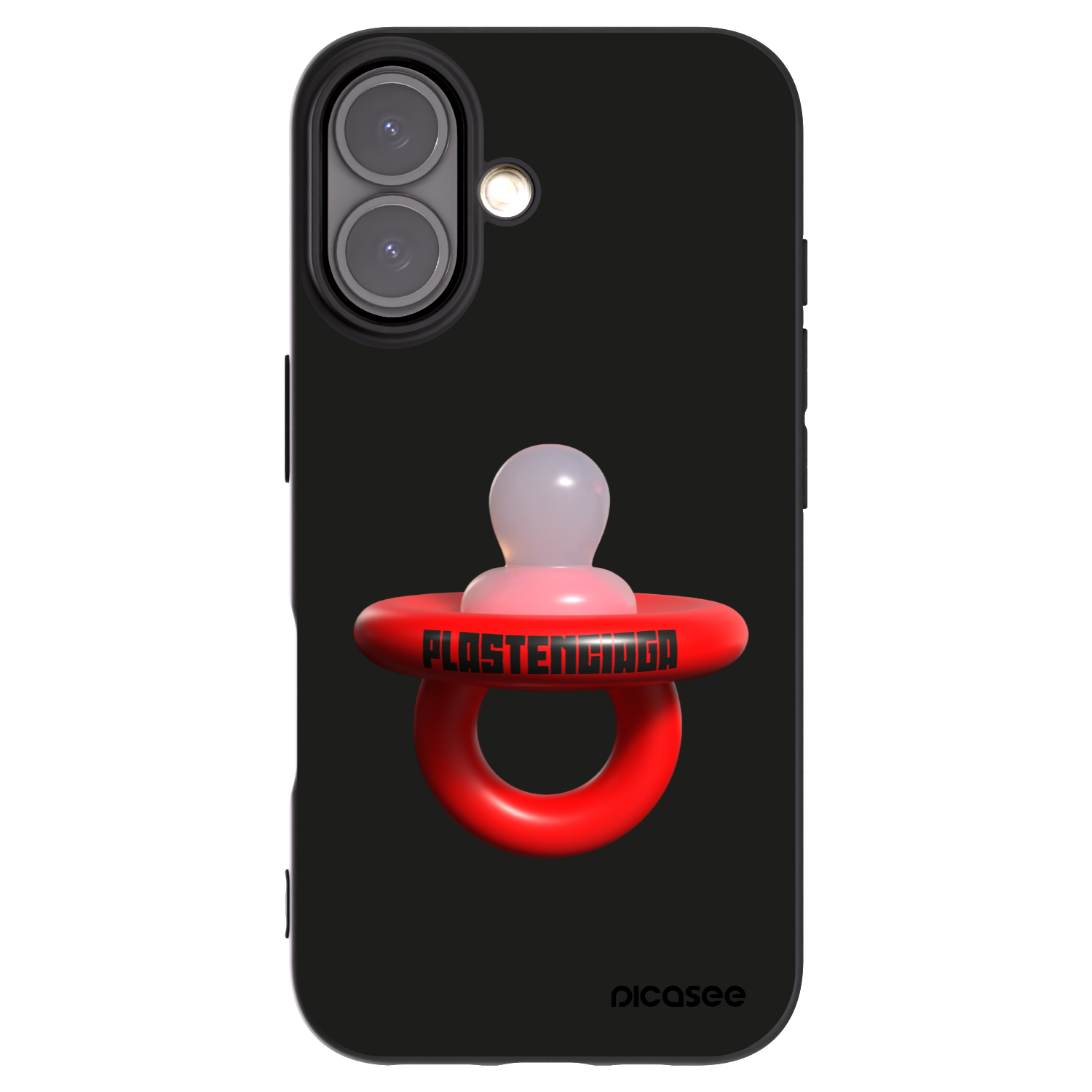 Picasee crna silikonska maskica za Apple iPhone 16 - Le Dudel