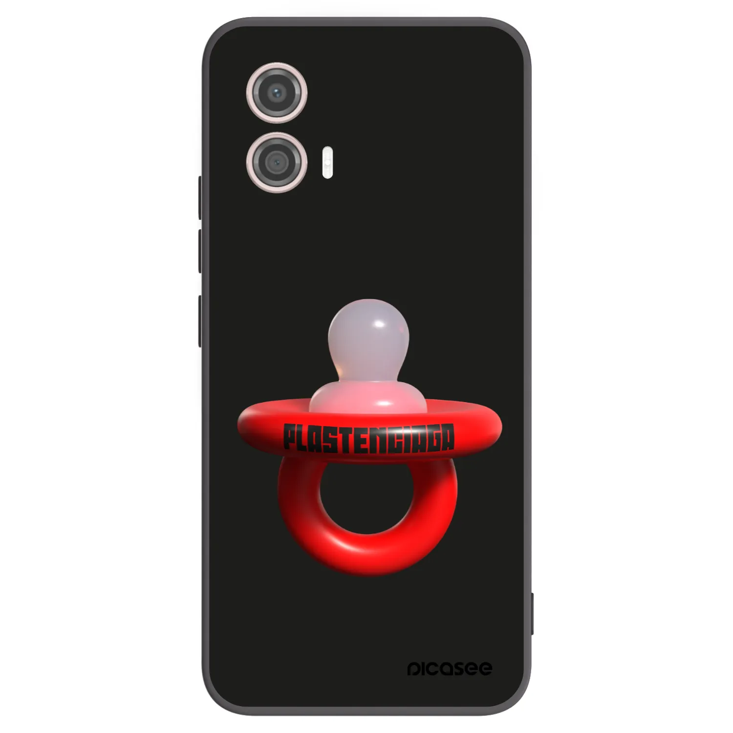 Picasee crna silikonska maskica za Motorola Moto G53 5G - Le Dudel
