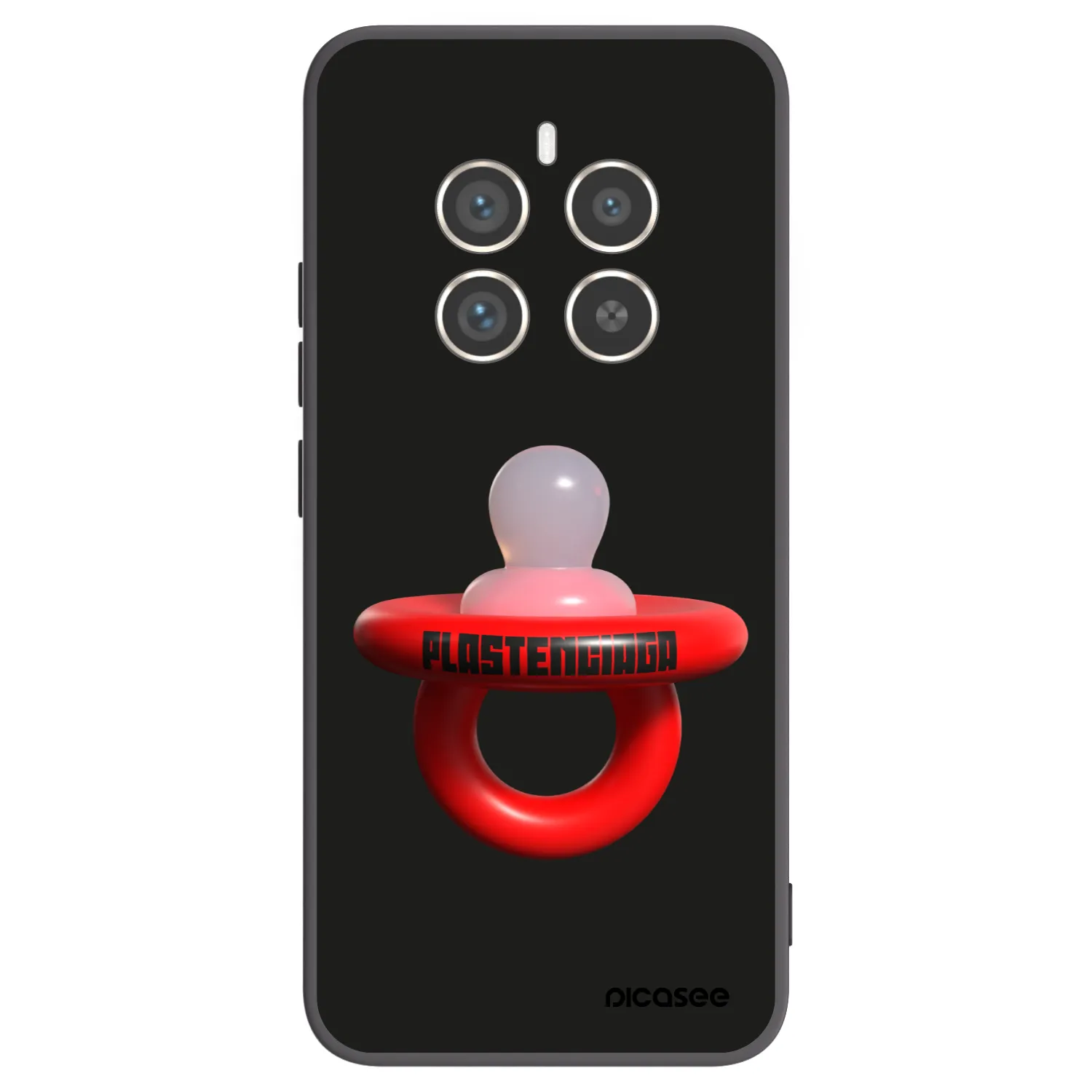 Picasee crna silikonska maskica za Realme 12 Pro 5G - Le Dudel