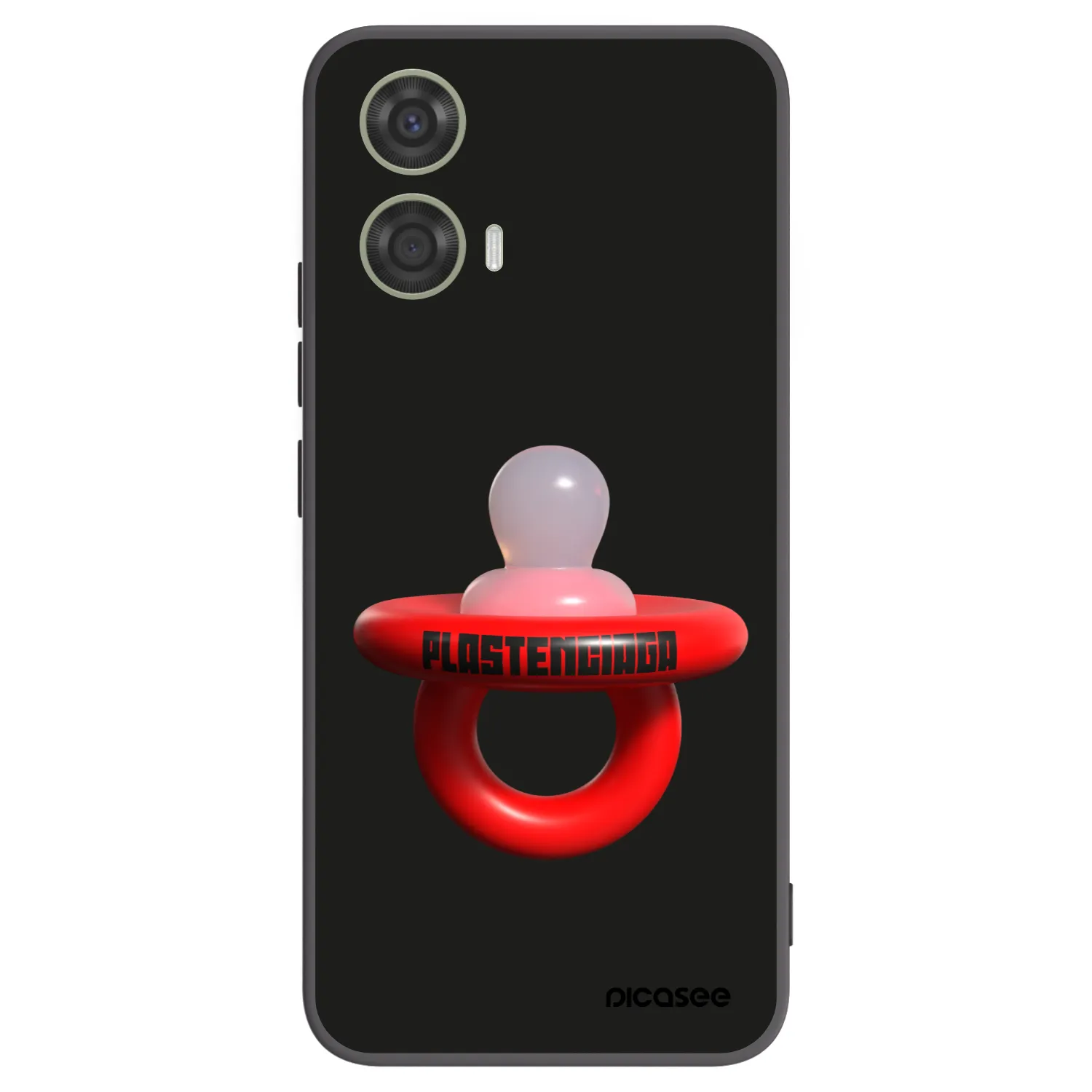 Picasee crna silikonska maskica za Motorola Moto G24 - Le Dudel