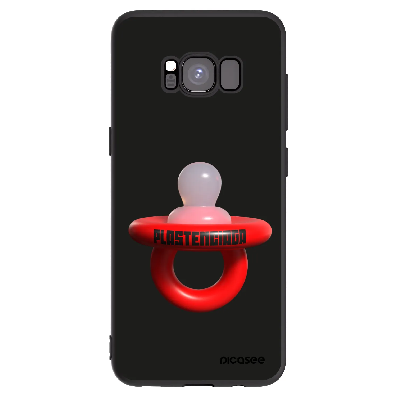 Picasee crna silikonska maskica za Samsung Galaxy S8 G950F - Le Dudel