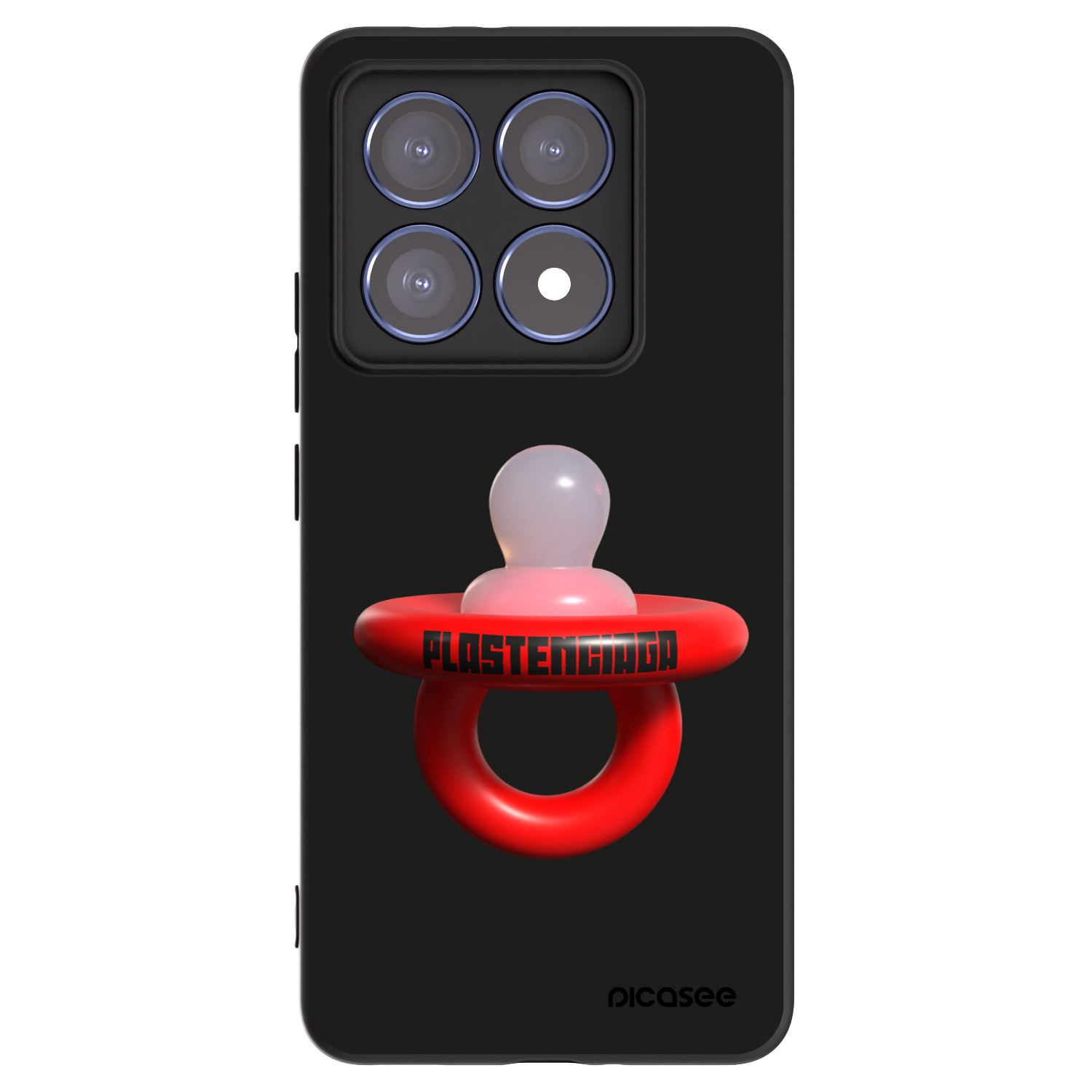 Picasee crna silikonska maskica za Xiaomi 14T Pro - Le Dudel
