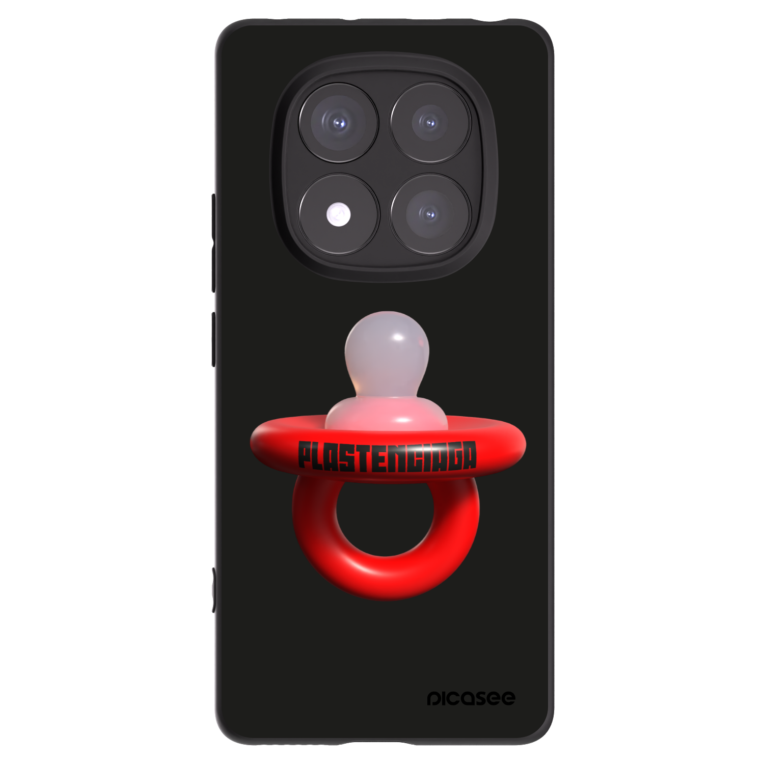 Picasee crna silikonska maskica za Xiaomi Redmi Note 14 Pro 5G - Le Dudel