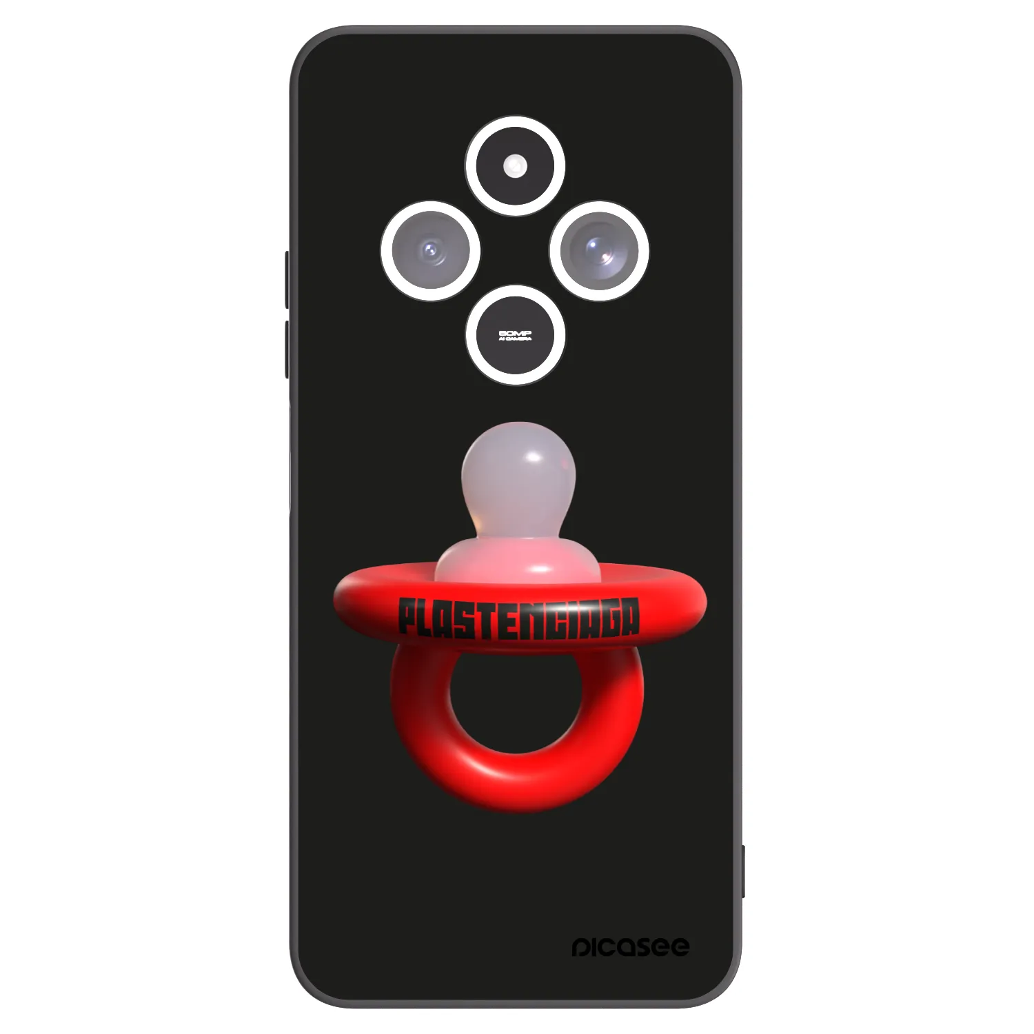 Picasee crna silikonska maskica za Xiaomi Redmi 14C - Le Dudel
