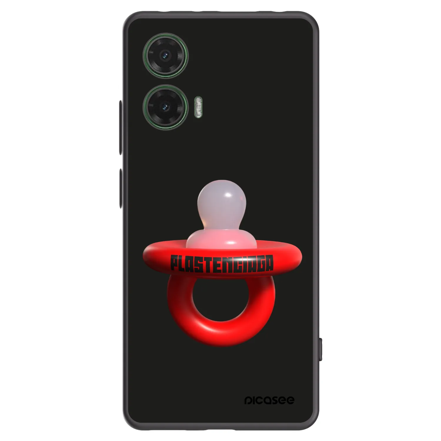 Picasee crna silikonska maskica za Motorola Moto G35 5G - Le Dudel