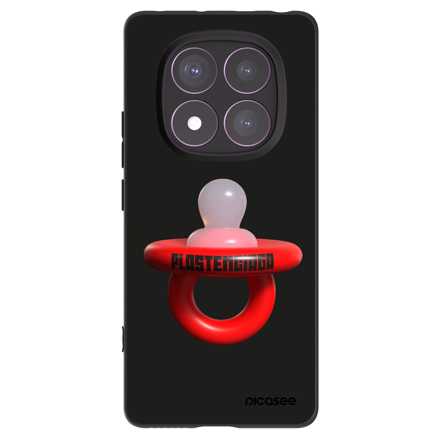 Picasee crna silikonska maskica za Xiaomi Redmi Note 14 Pro 4G - Le Dudel