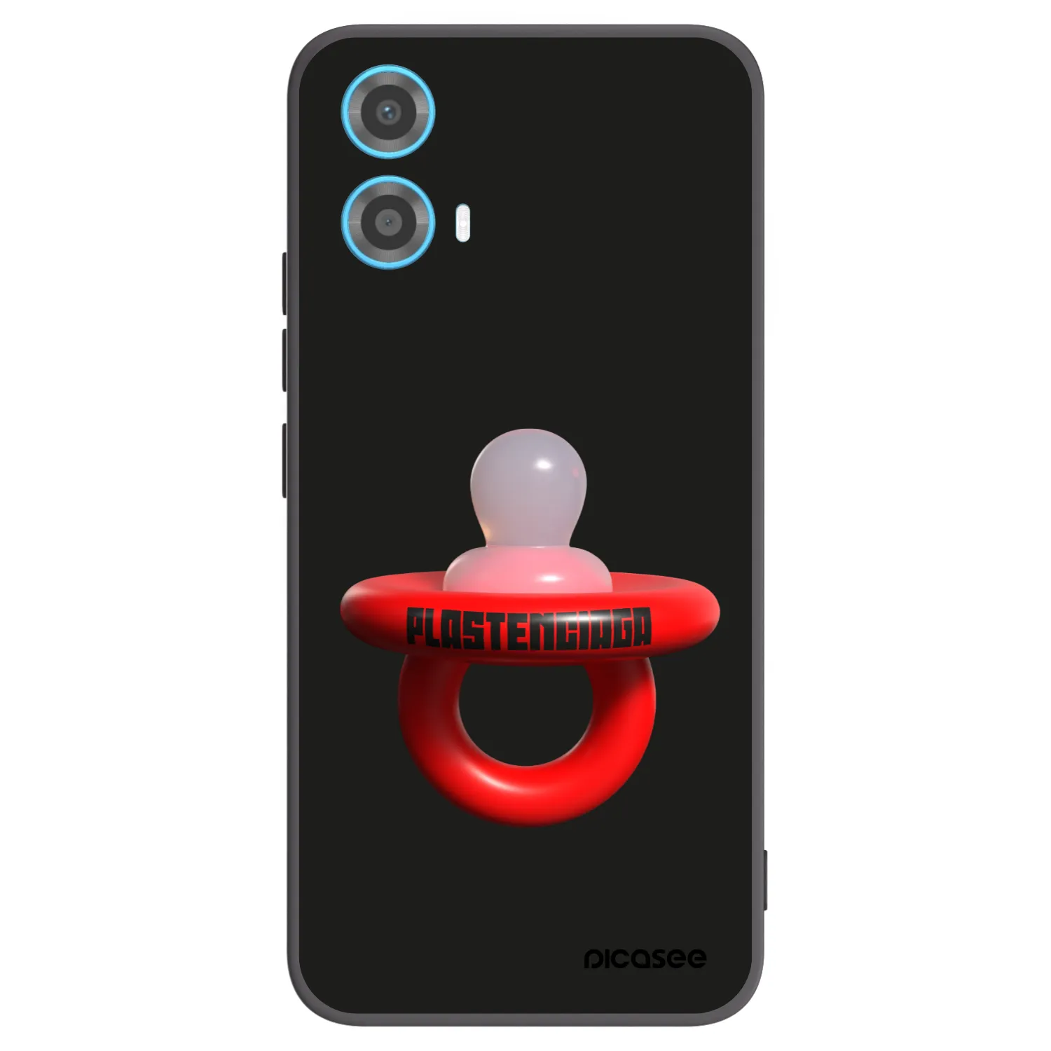 Picasee crna silikonska maskica za Motorola Moto G34 5G - Le Dudel