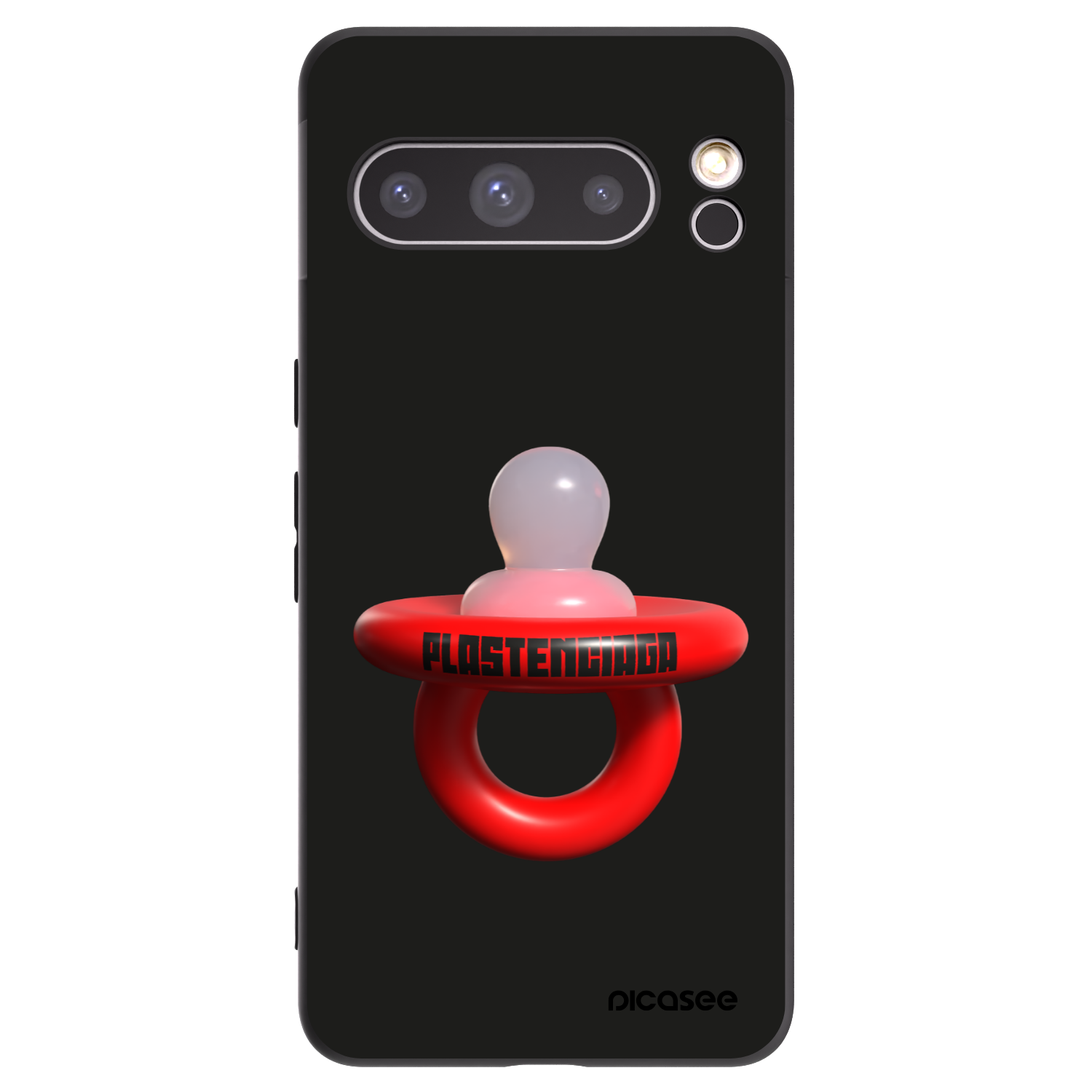 Picasee crna silikonska maskica za Google Pixel 8 Pro - Le Dudel