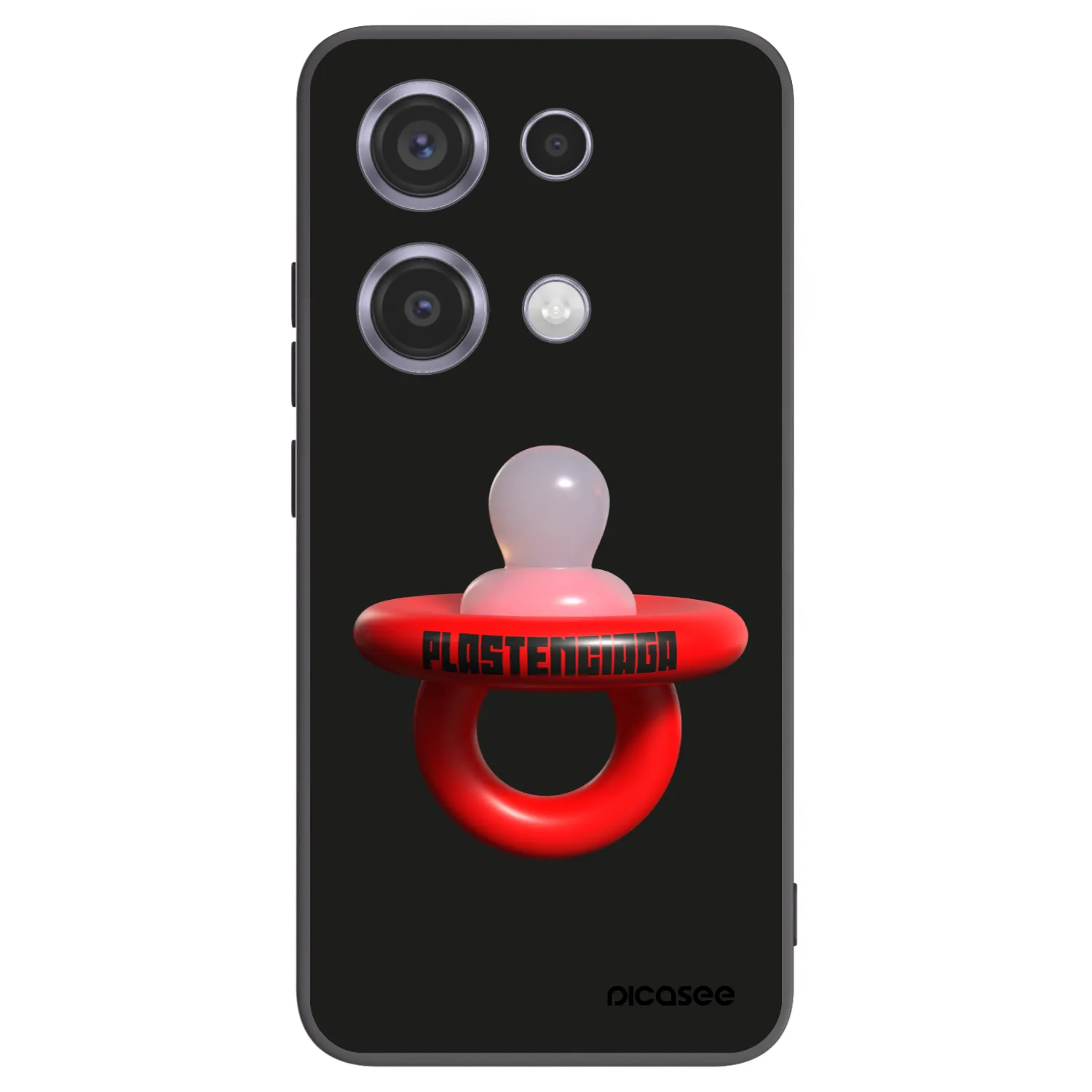 Picasee crna silikonska maskica za Xiaomi Redmi Note 14S - Le Dudel