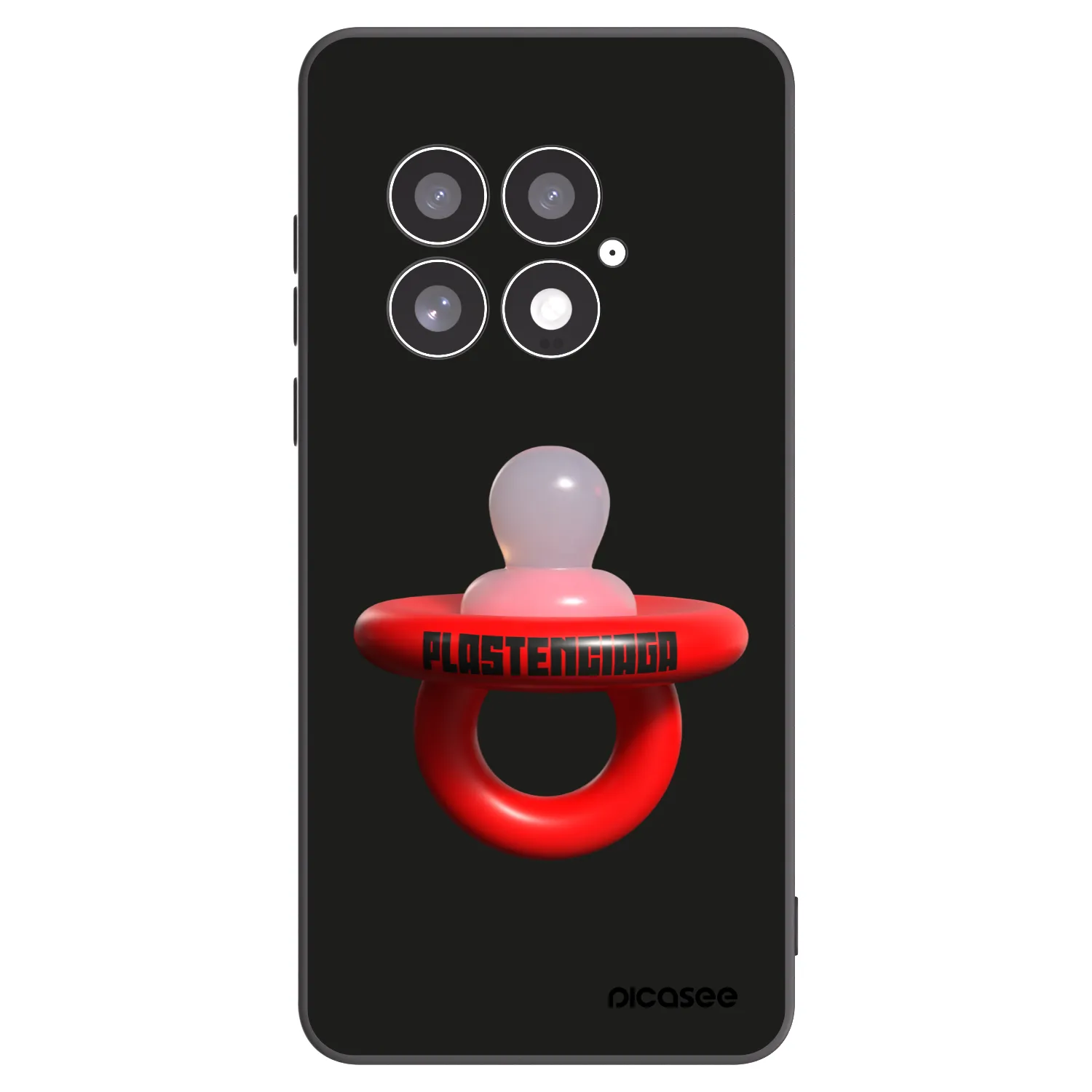 Picasee crna silikonska maskica za OnePlus 13 5G - Le Dudel