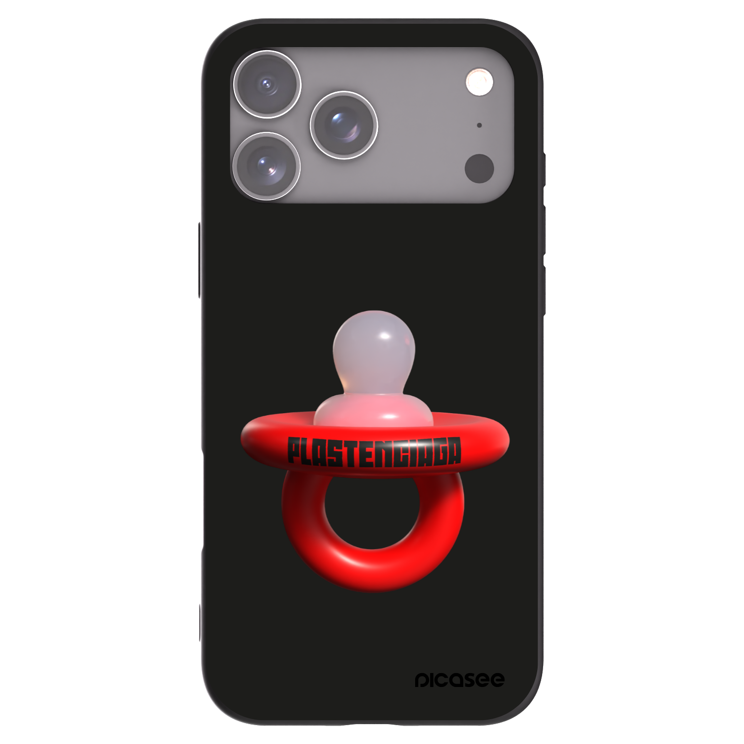 Picasee crna silikonska maskica za Apple iPhone 17 Pro Max - Le Dudel