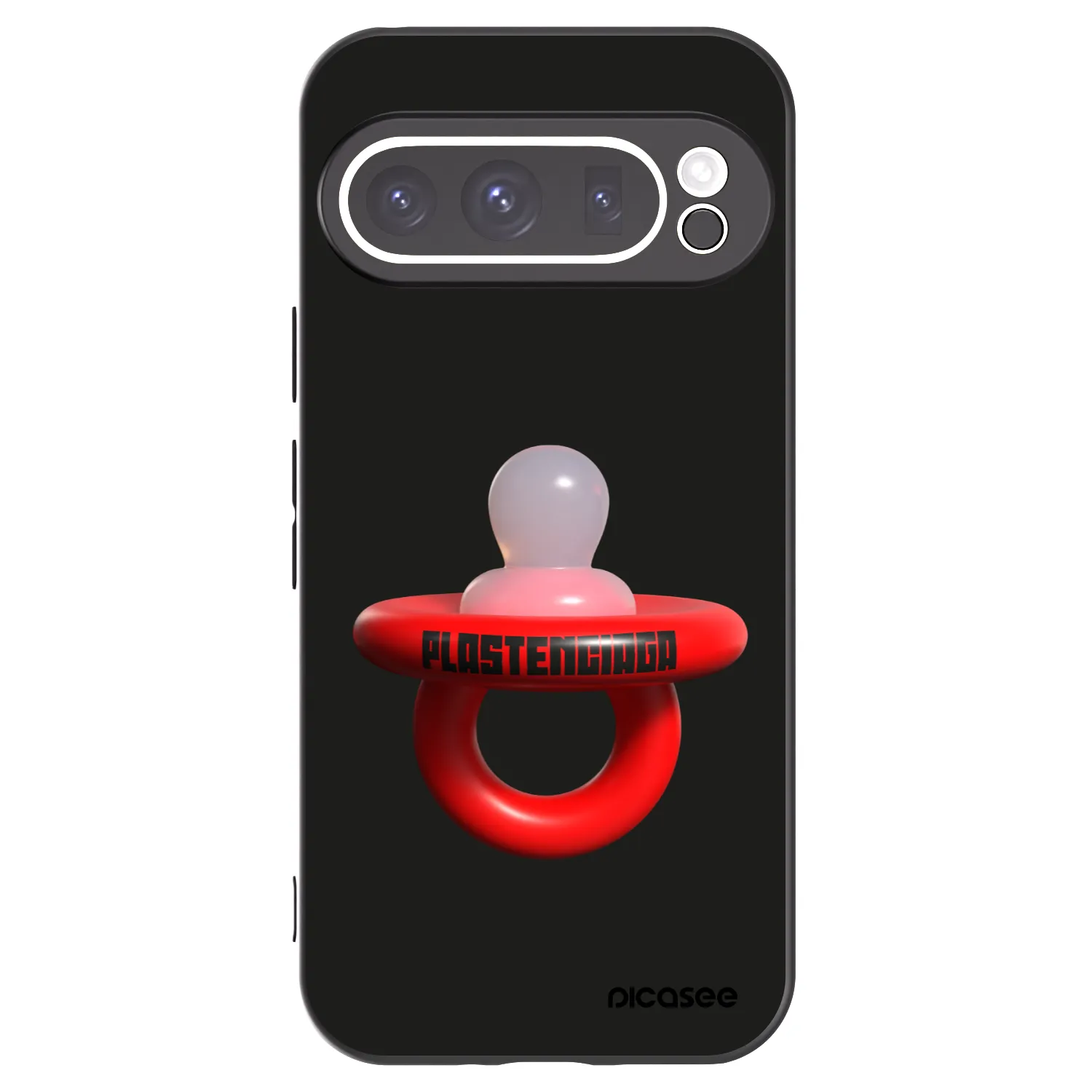 Picasee crna silikonska maskica za Google Pixel 9 Pro XL - Le Dudel
