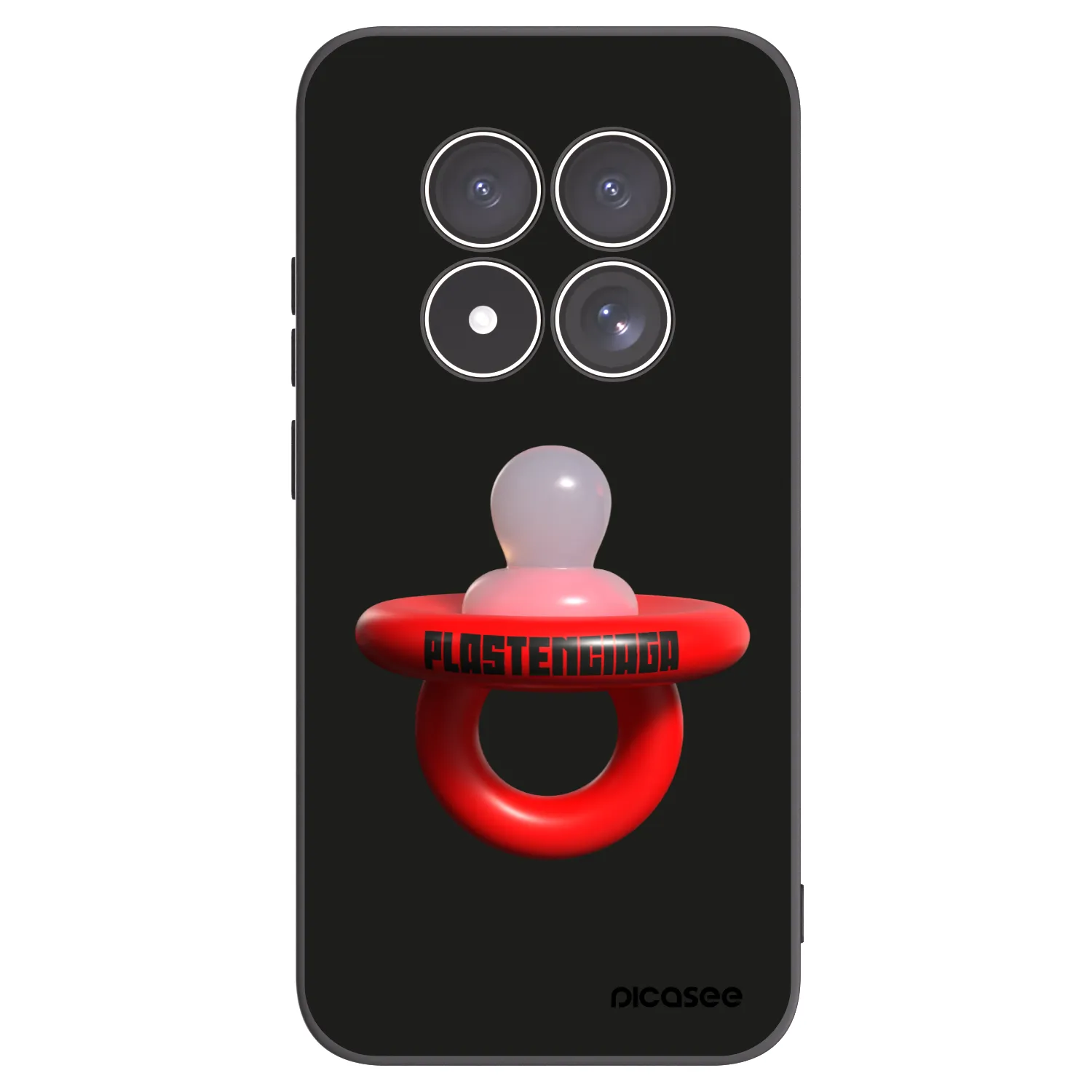 Picasee crna silikonska maskica za Xiaomi Redmi Note 15 Pro 4G - Le Dudel