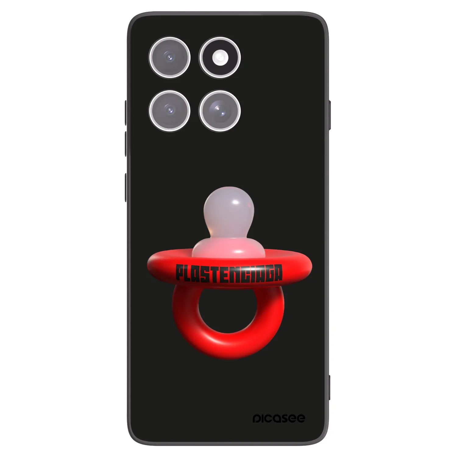 Picasee crna silikonska maskica za Motorola Edge 60 Fusion - Le Dudel