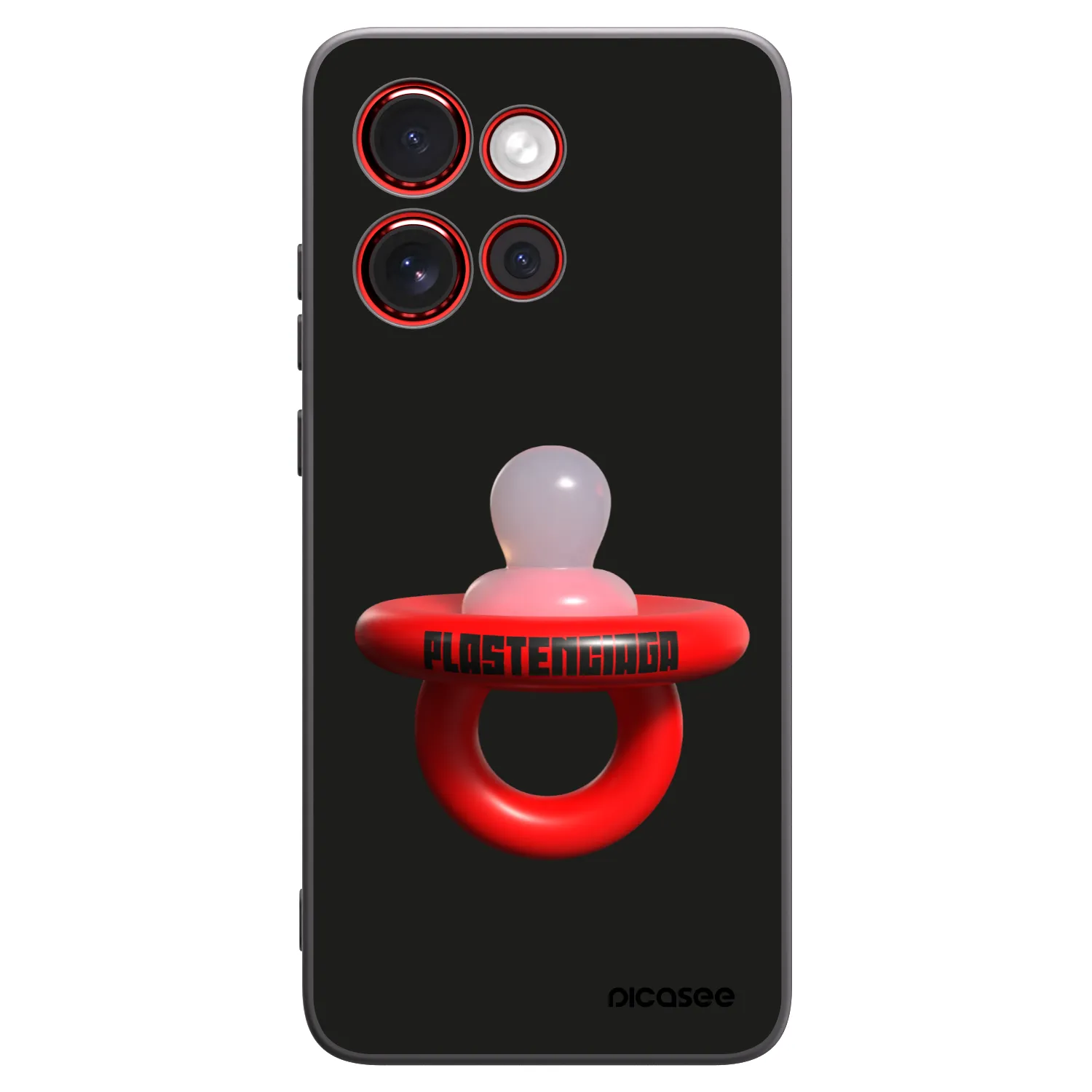 Picasee crna silikonska maskica za Motorola Edge 60 Neo 5G - Le Dudel