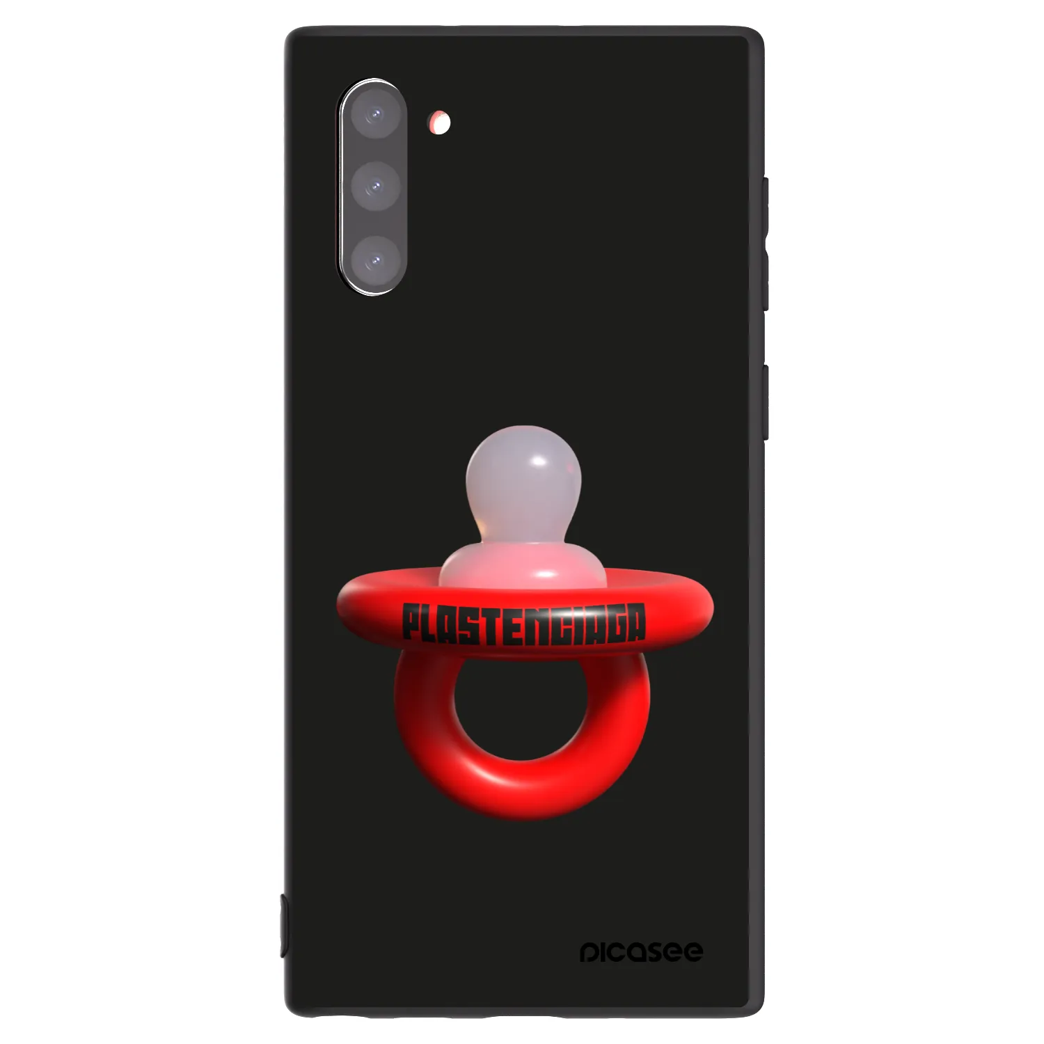 Picasee crna silikonska maskica za Samsung Galaxy Note 10 N970F - Le Dudel