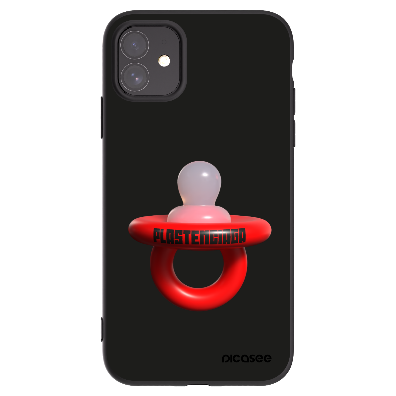 Picasee crna silikonska maskica za Apple iPhone 11 - Le Dudel