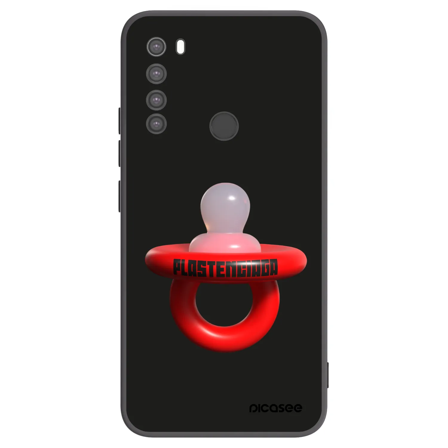 Picasee crna silikonska maskica za Xiaomi Redmi Note 8 - Le Dudel