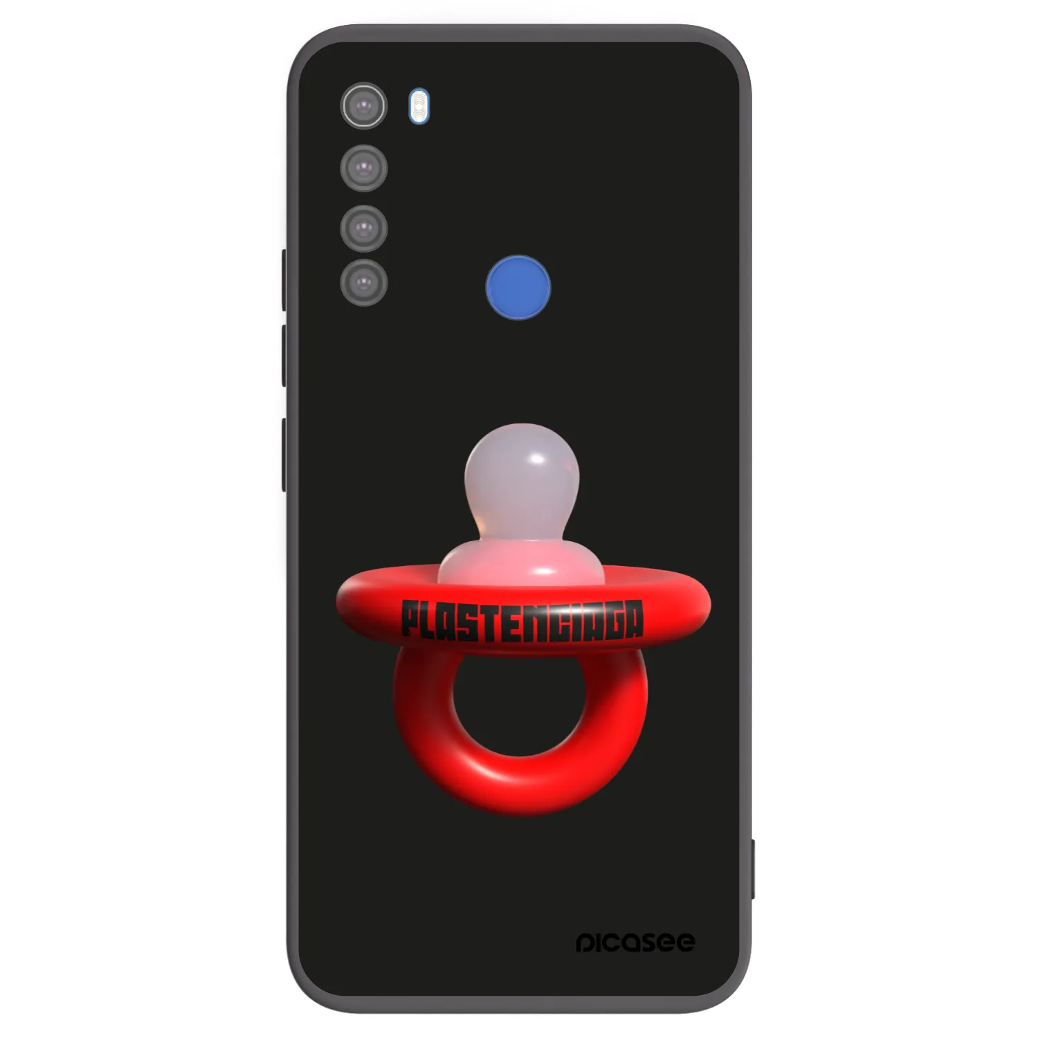 Picasee crna silikonska maskica za Xiaomi Redmi Note 8T - Le Dudel