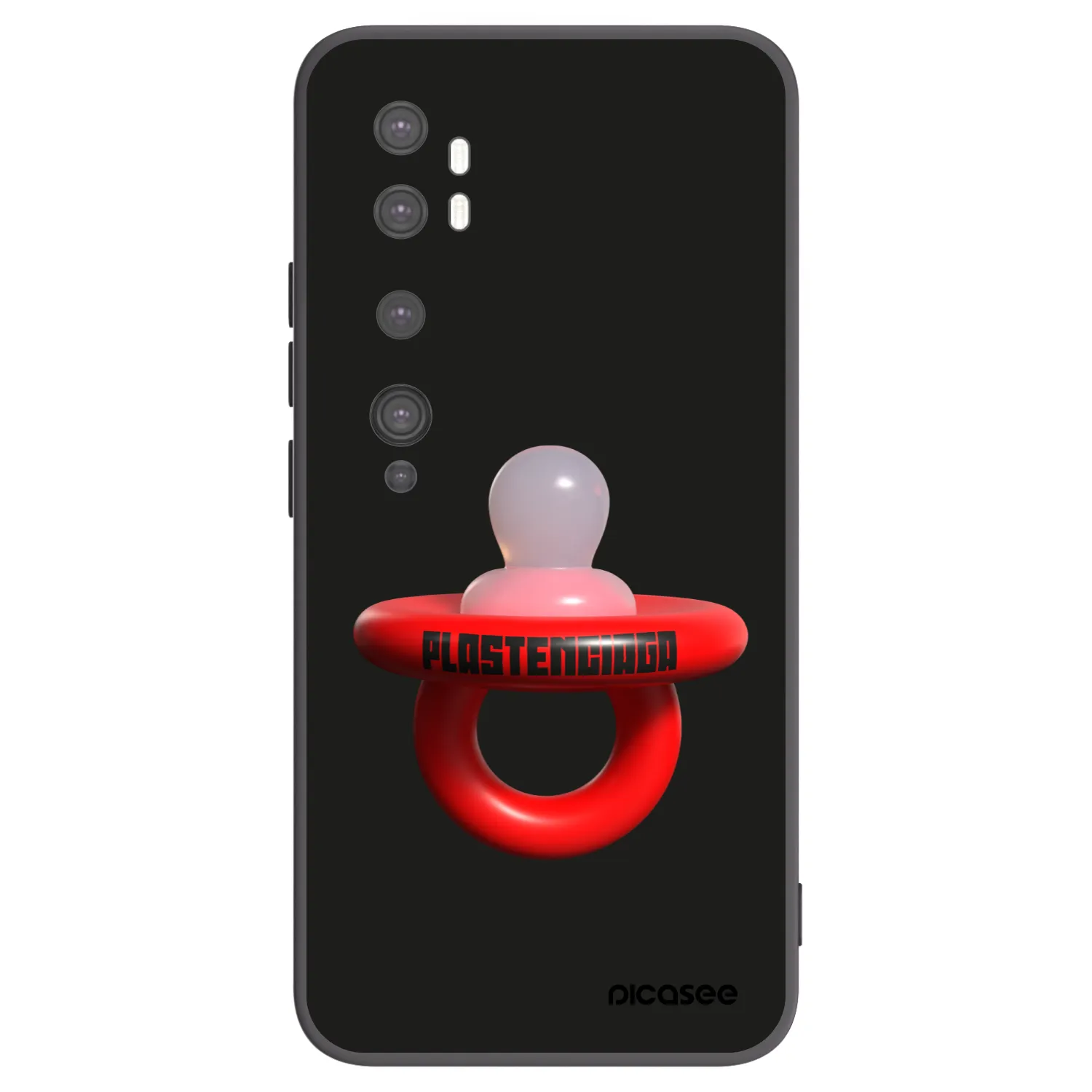 Picasee crna silikonska maskica za Xiaomi Mi Note 10 (Pro) - Le Dudel