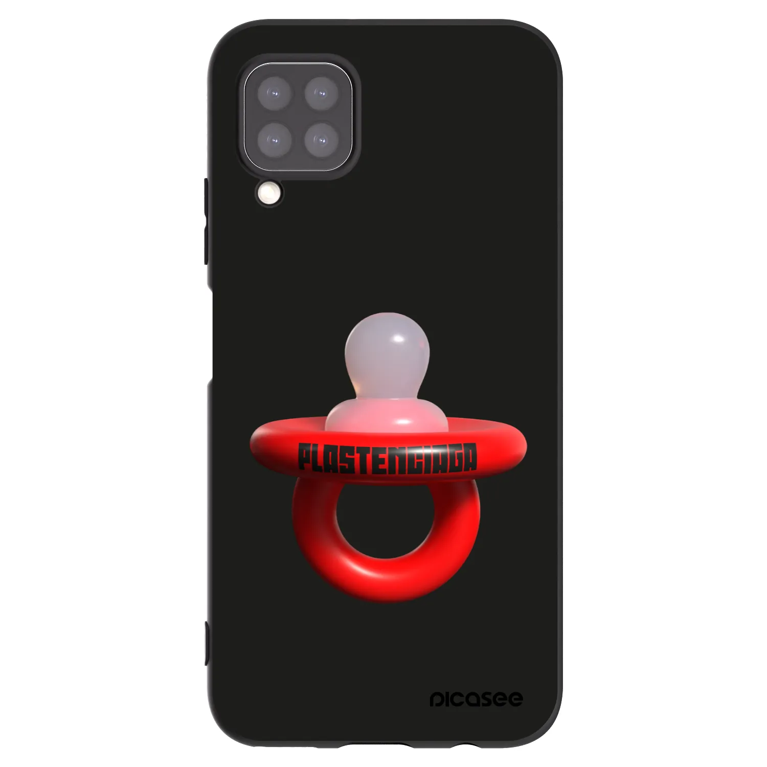 Picasee crna silikonska maskica za Huawei P40 Lite - Le Dudel