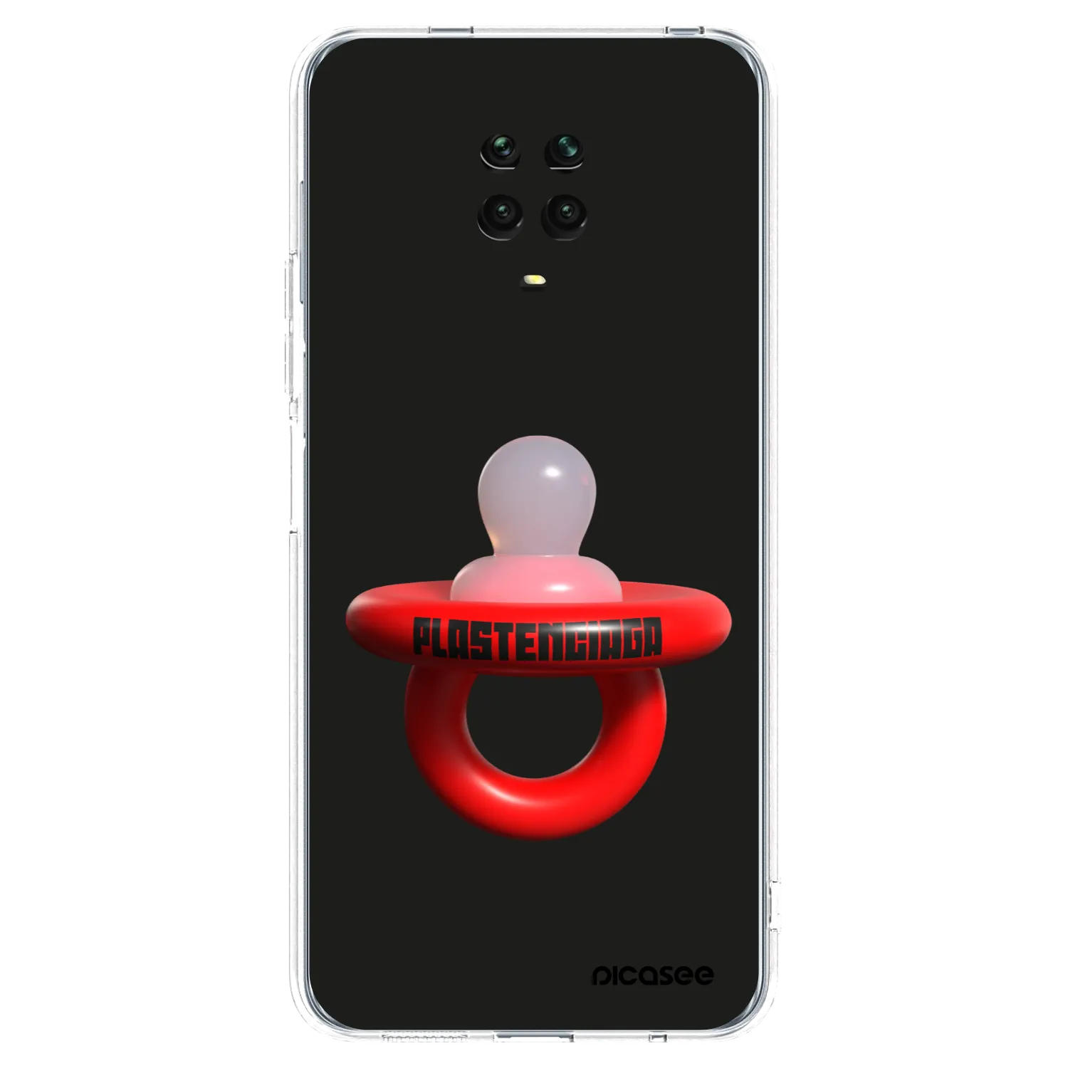 Picasee silikonska prozirna maskica za Xiaomi Redmi Note 9S - Le Dudel
