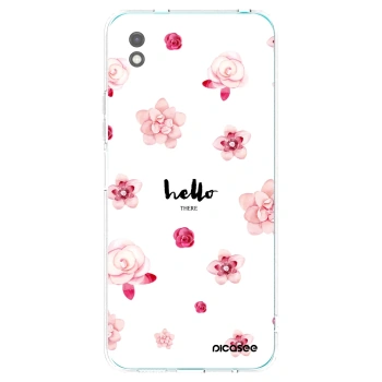 Picasee crna silikonska maskica za Xiaomi Redmi 9A - Hello there